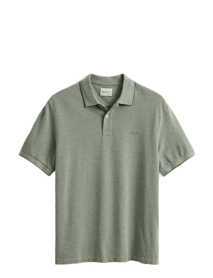 Gant - 2 TONE SS POLO - kortærmede poloer - dry herb green - 1