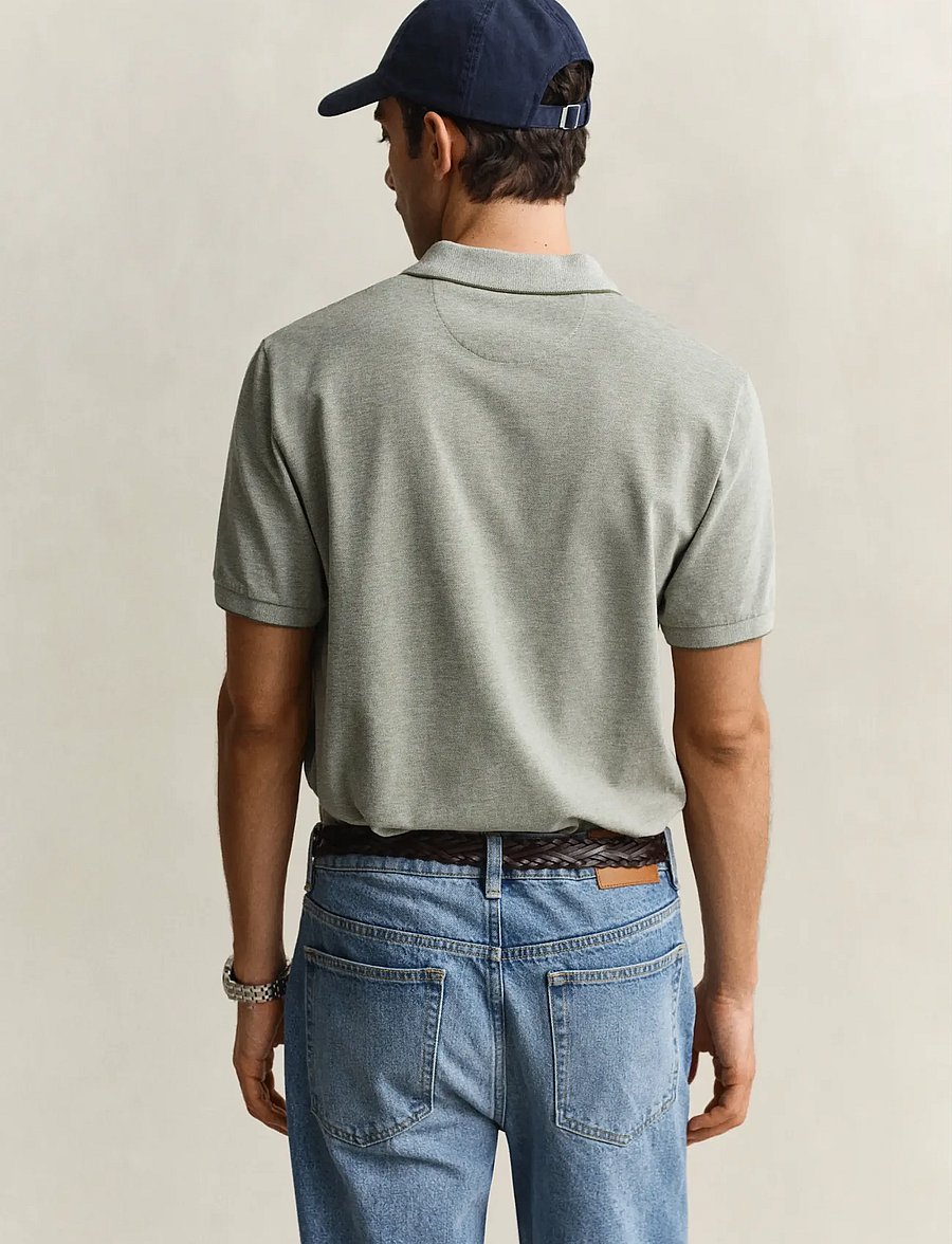 Gant - 2 TONE SS POLO - kortærmede poloer - dry herb green - 2