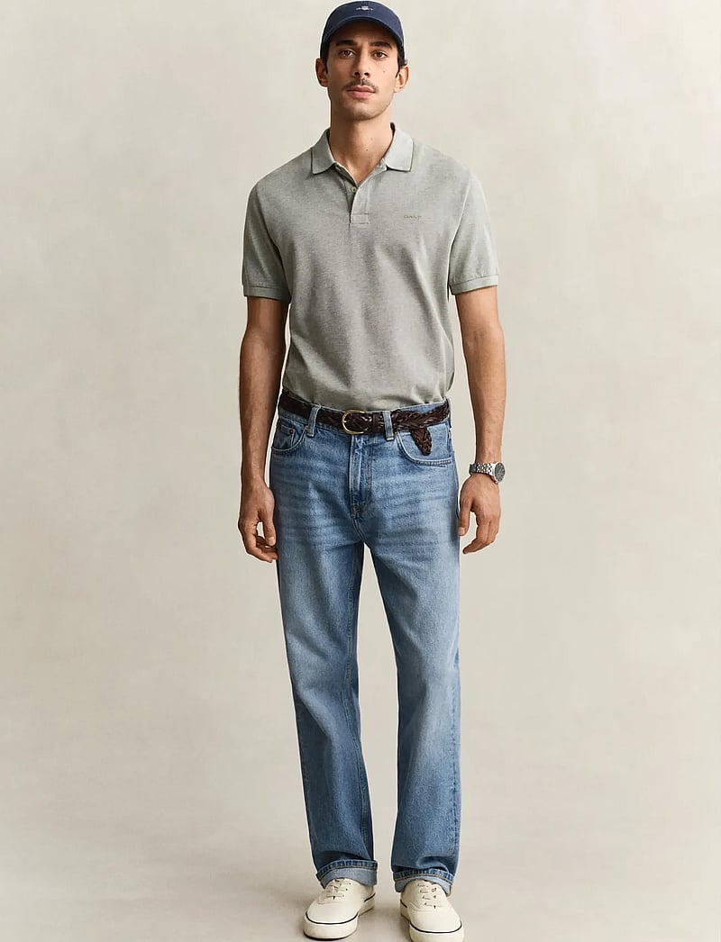 Gant - 2 TONE SS POLO - lühikeste varrukatega polod - dry herb green - 4