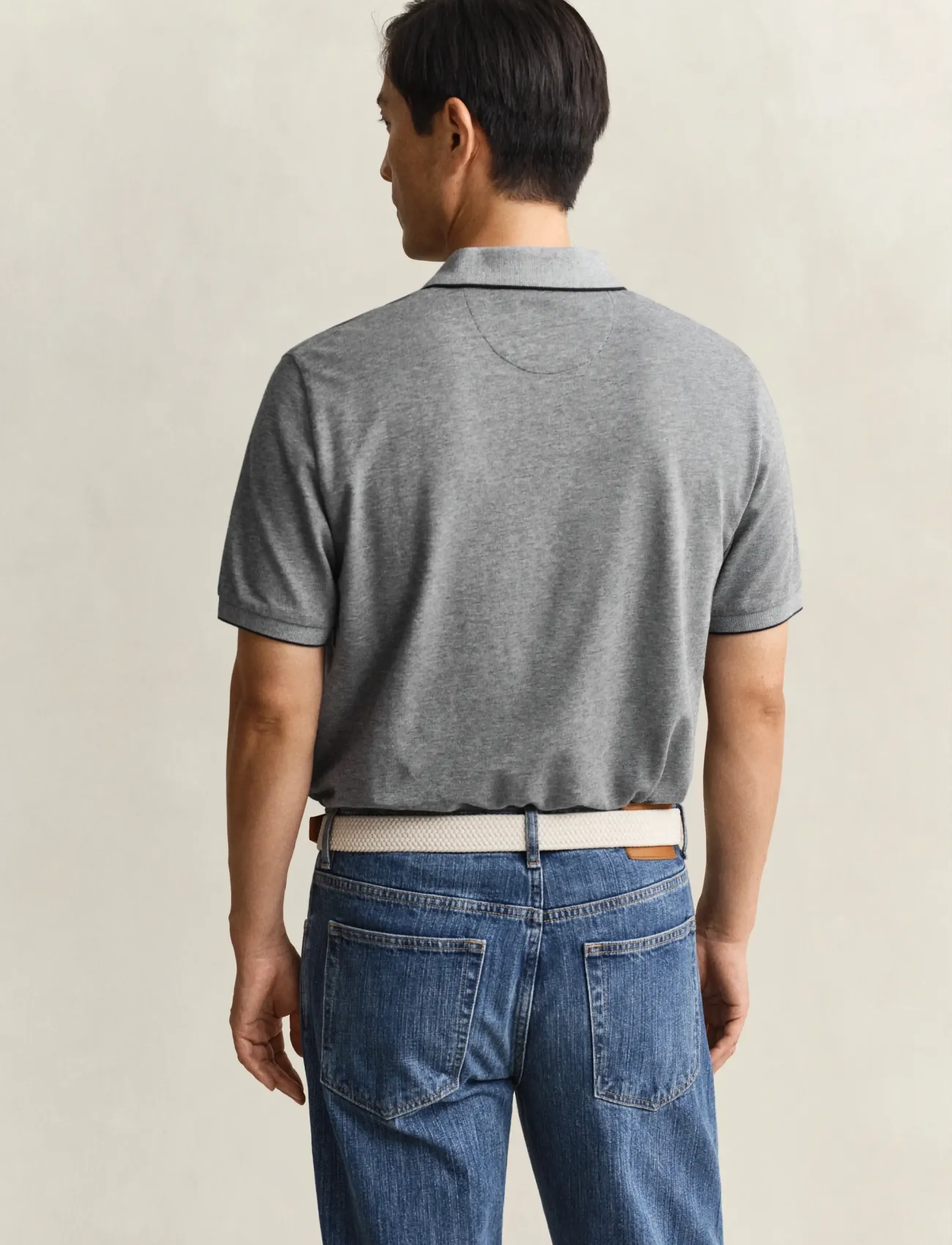 Gant - 2 TONE SS POLO - kurzärmelig - evening blue - 2