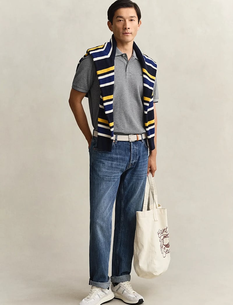 Gant - 2 TONE SS POLO - kortærmede poloer - evening blue - 4