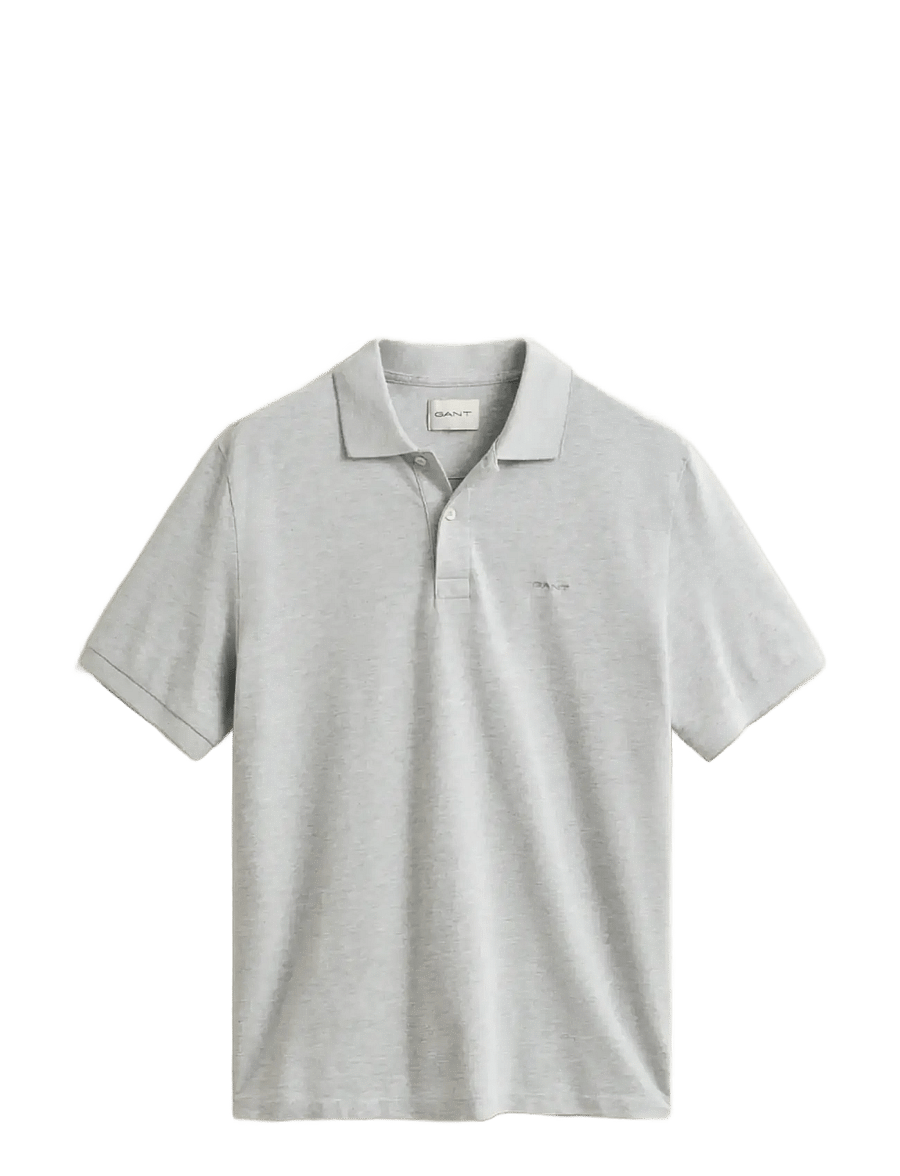 Gant - 2 TONE SS POLO - kortærmede poloer - grey melange - 1