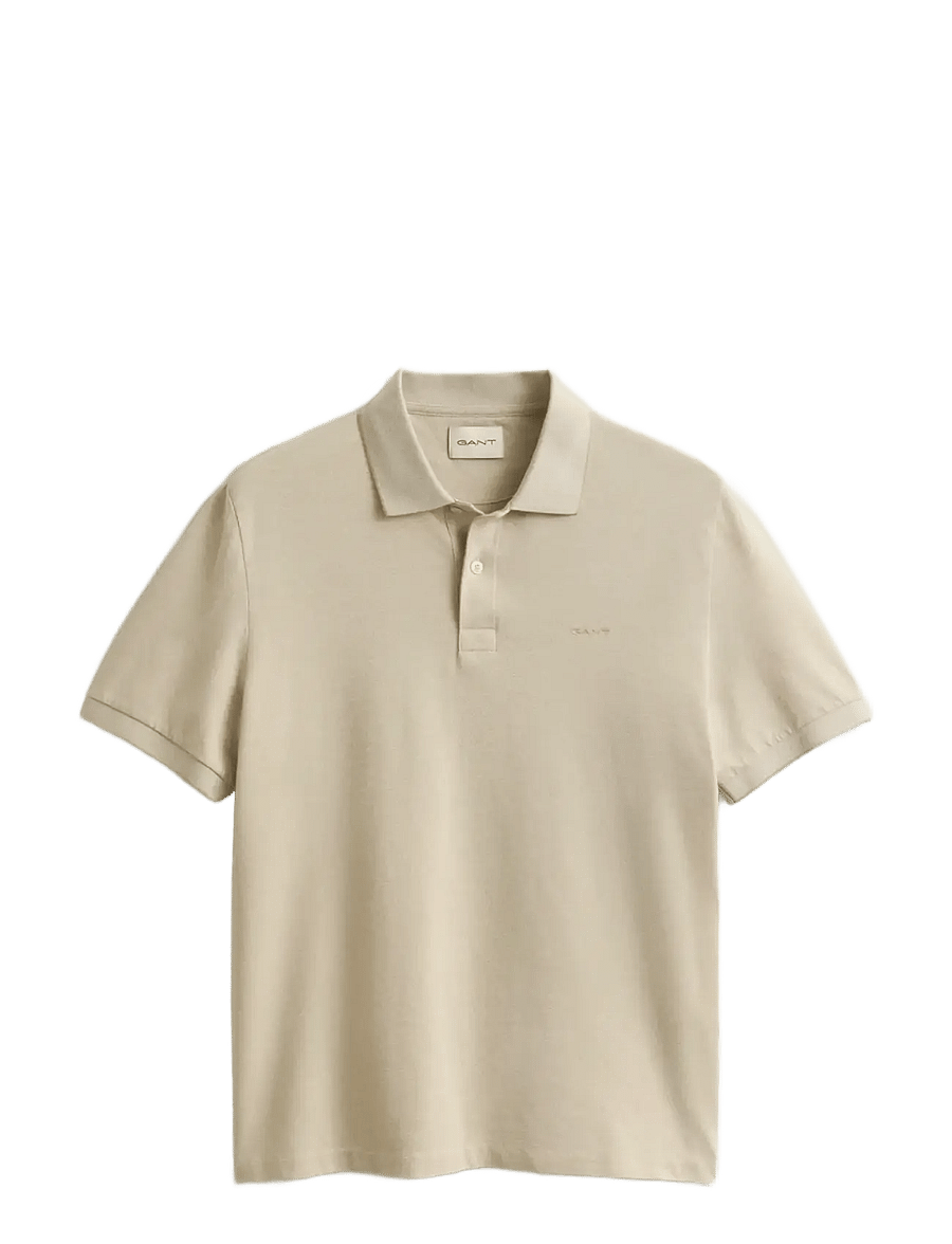 Gant - 2 TONE SS POLO - kortærmede poloer - oat beige - 1
