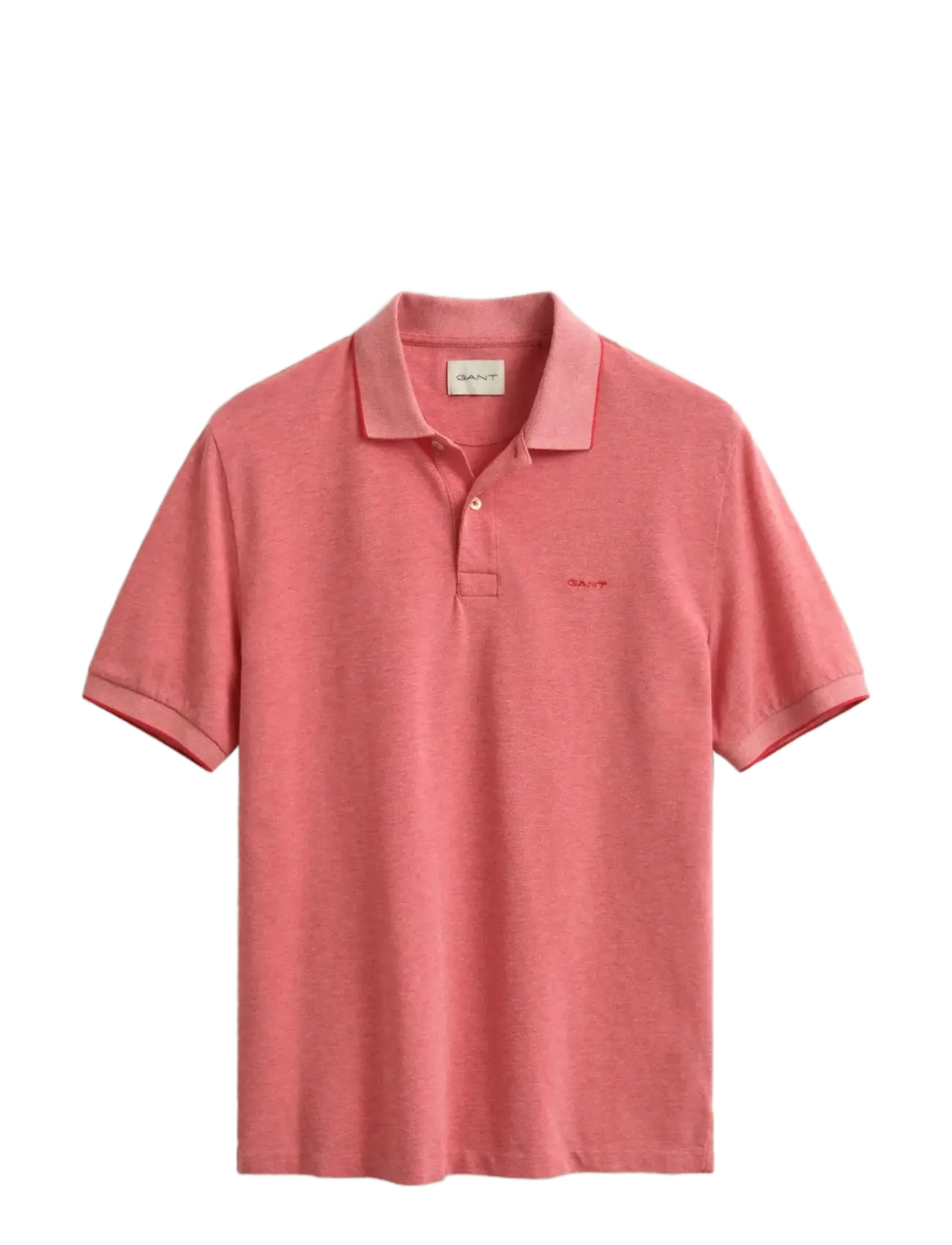 Gant 2 TONE SS POLO - Poloskjorter - ROSE RED / coral