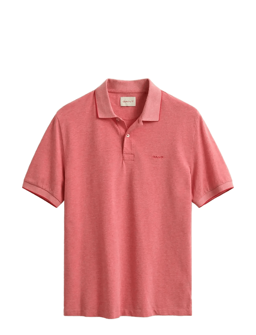Gant - 2 TONE SS POLO - polo krekli ar īsām piedurknēm - rose red - 1