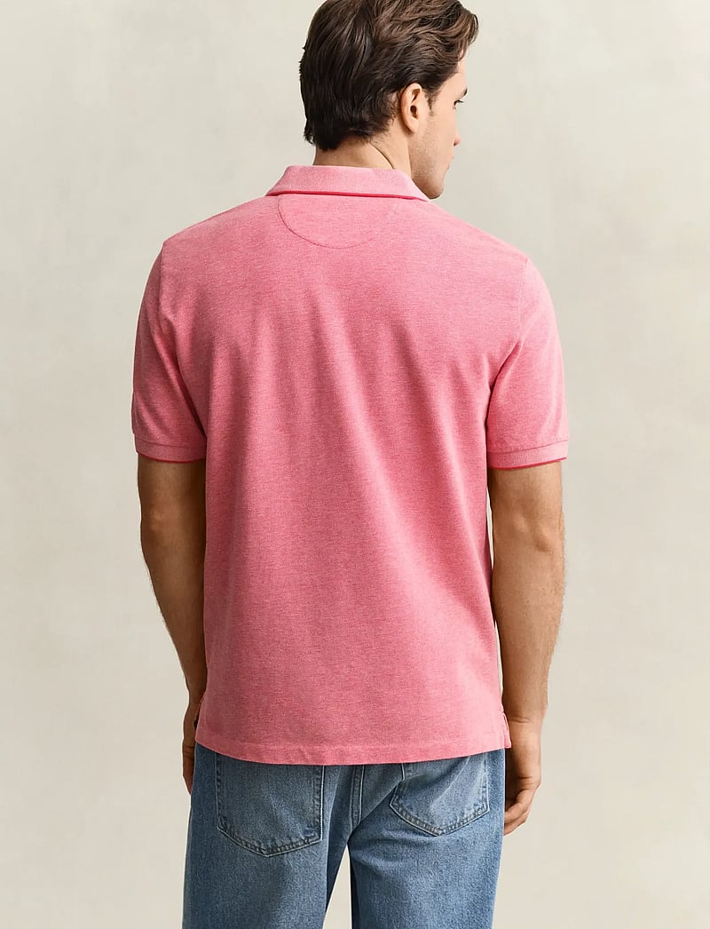 Gant - 2 TONE SS POLO - polo marškinėliai trumpomis rankovėmis - rose red - 2
