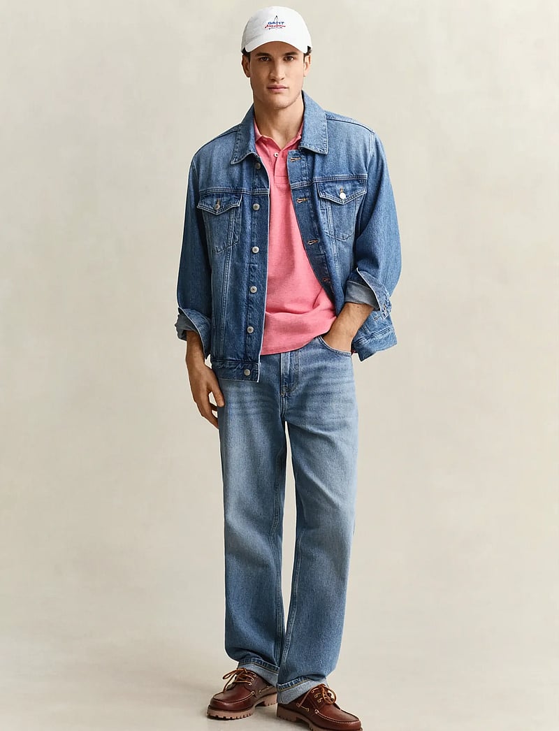 Gant - 2 TONE SS POLO - polo marškinėliai trumpomis rankovėmis - rose red - 4