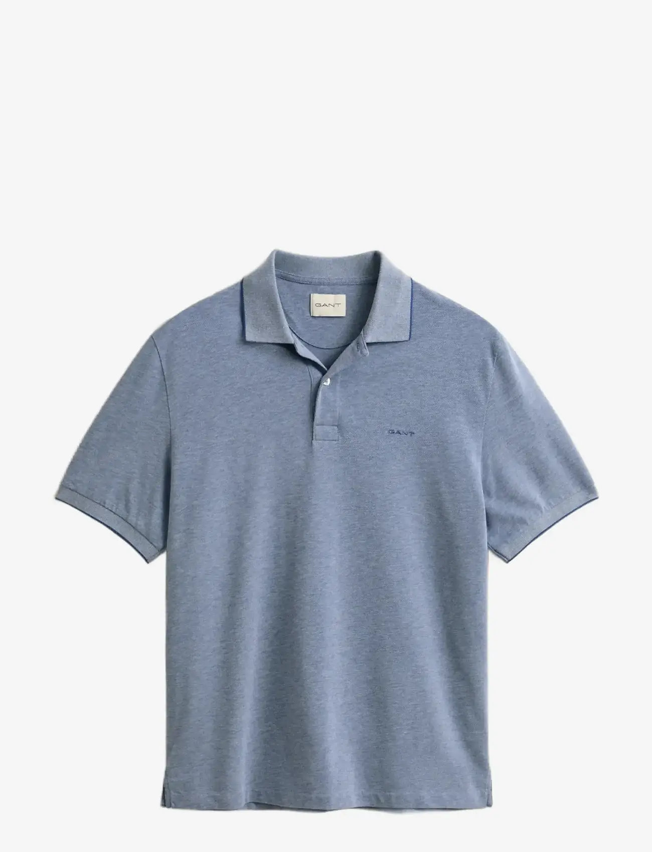 Gant - 2 TONE SS POLO - kortærmede poloer - vintage blue - 1