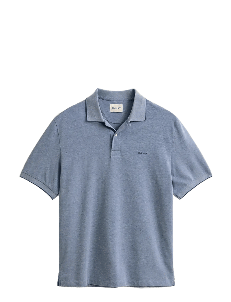 Gant - 2 TONE SS POLO - kortærmede poloer - vintage blue - 1