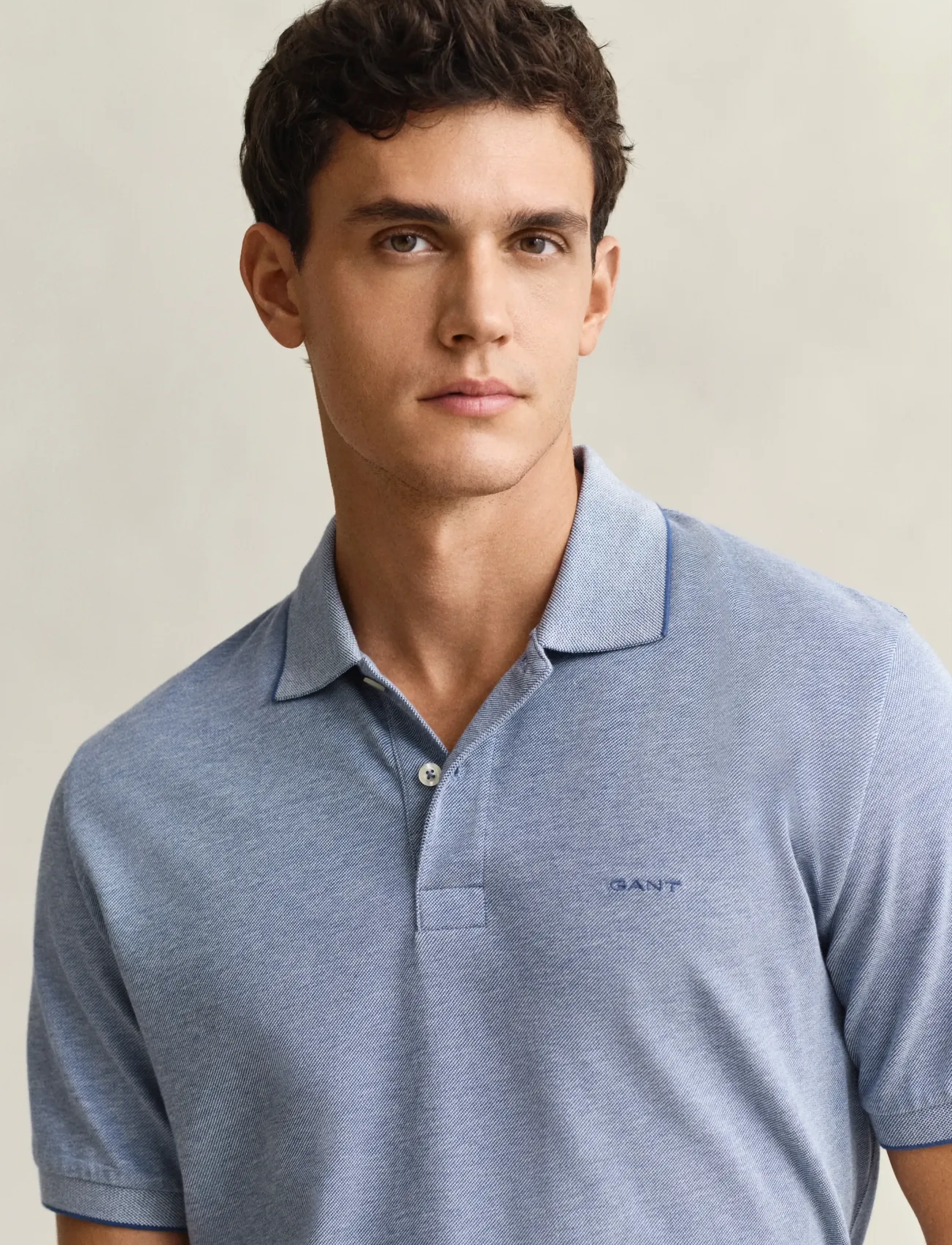 Gant - 2 TONE SS POLO - kurzärmelig - vintage blue - 3