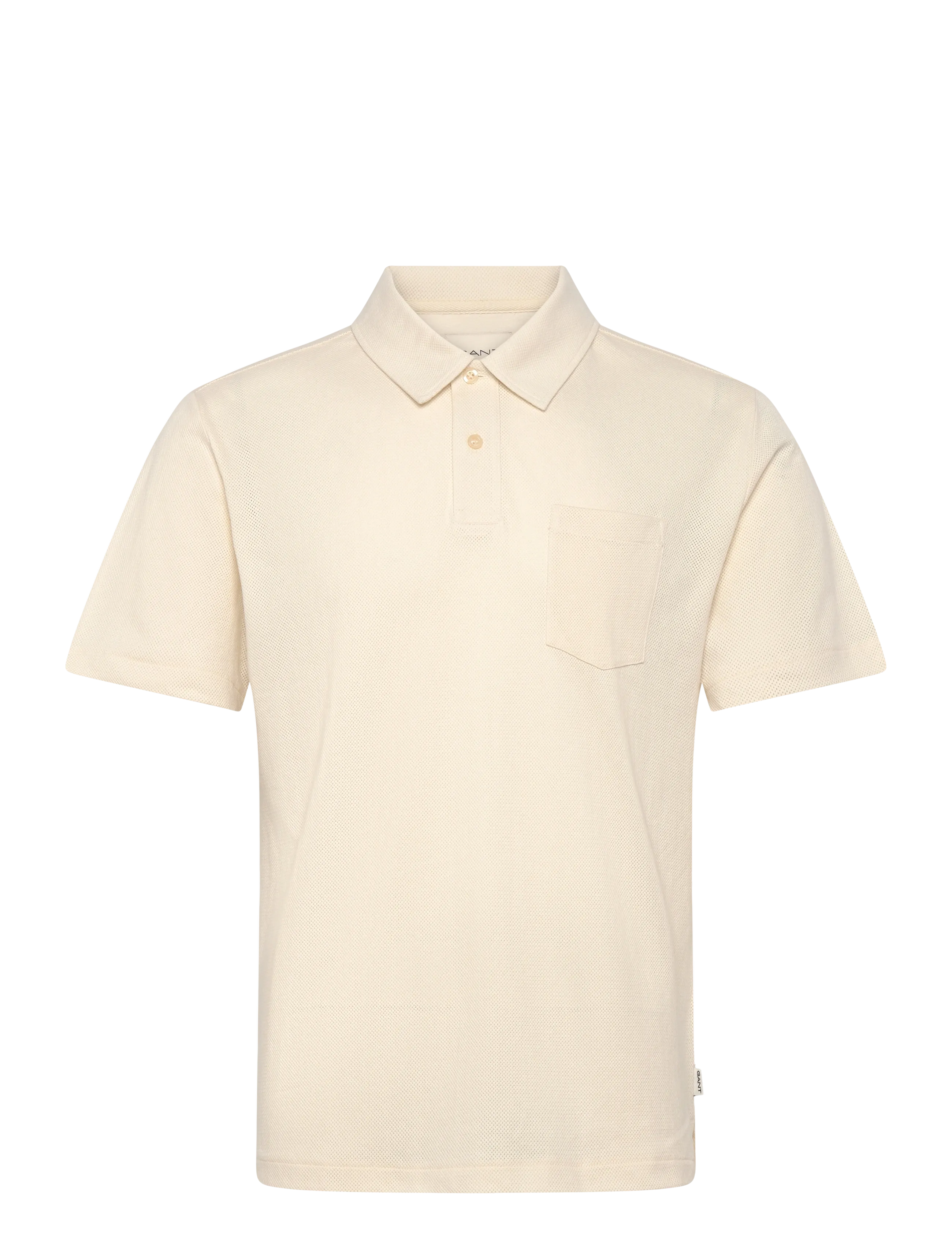GANT TEXTURE SS POLO - Pikéer - CREAMED WHITE / cream