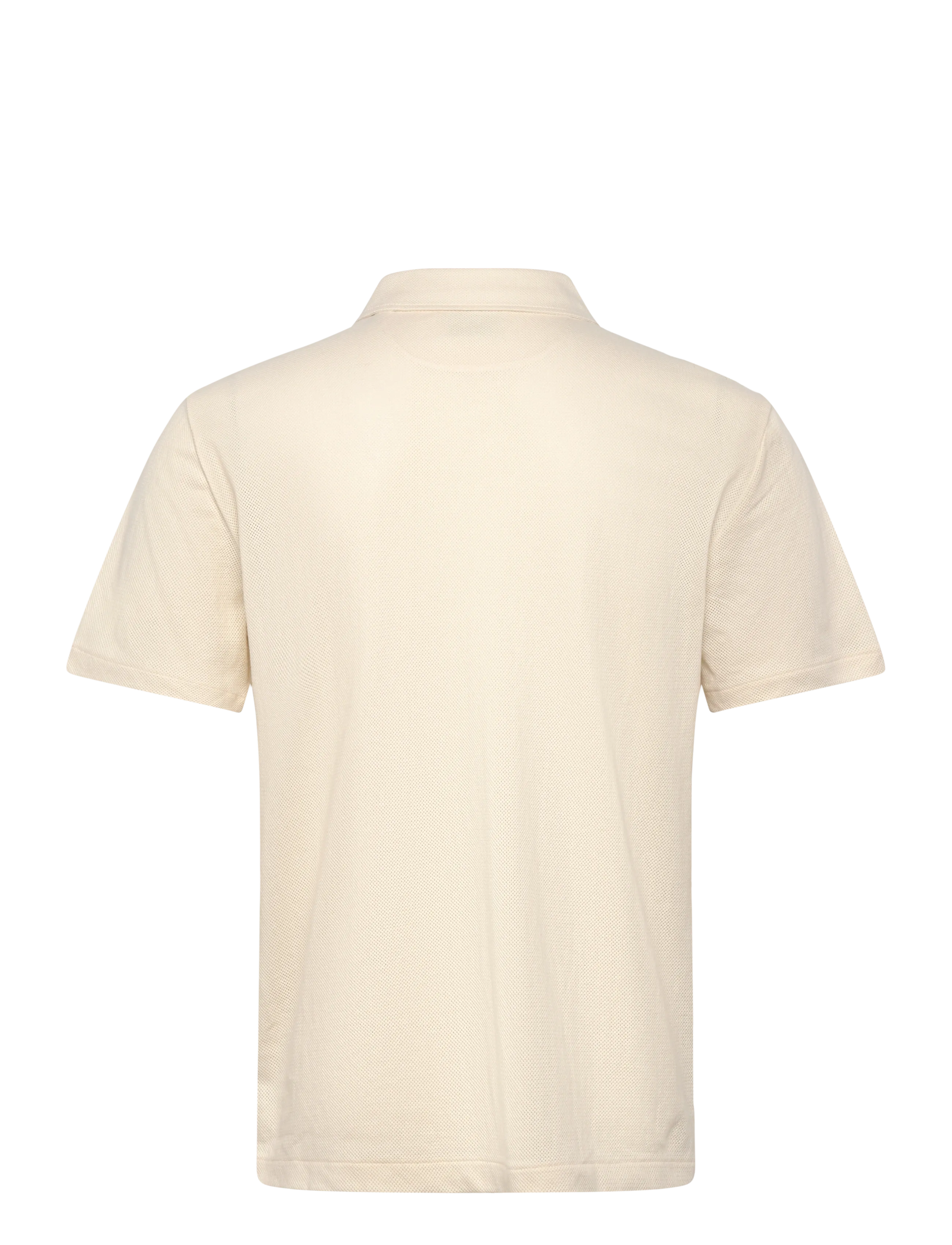 Gant - TEXTURE SS POLO - kortärmade pikéer - creamed white - 2