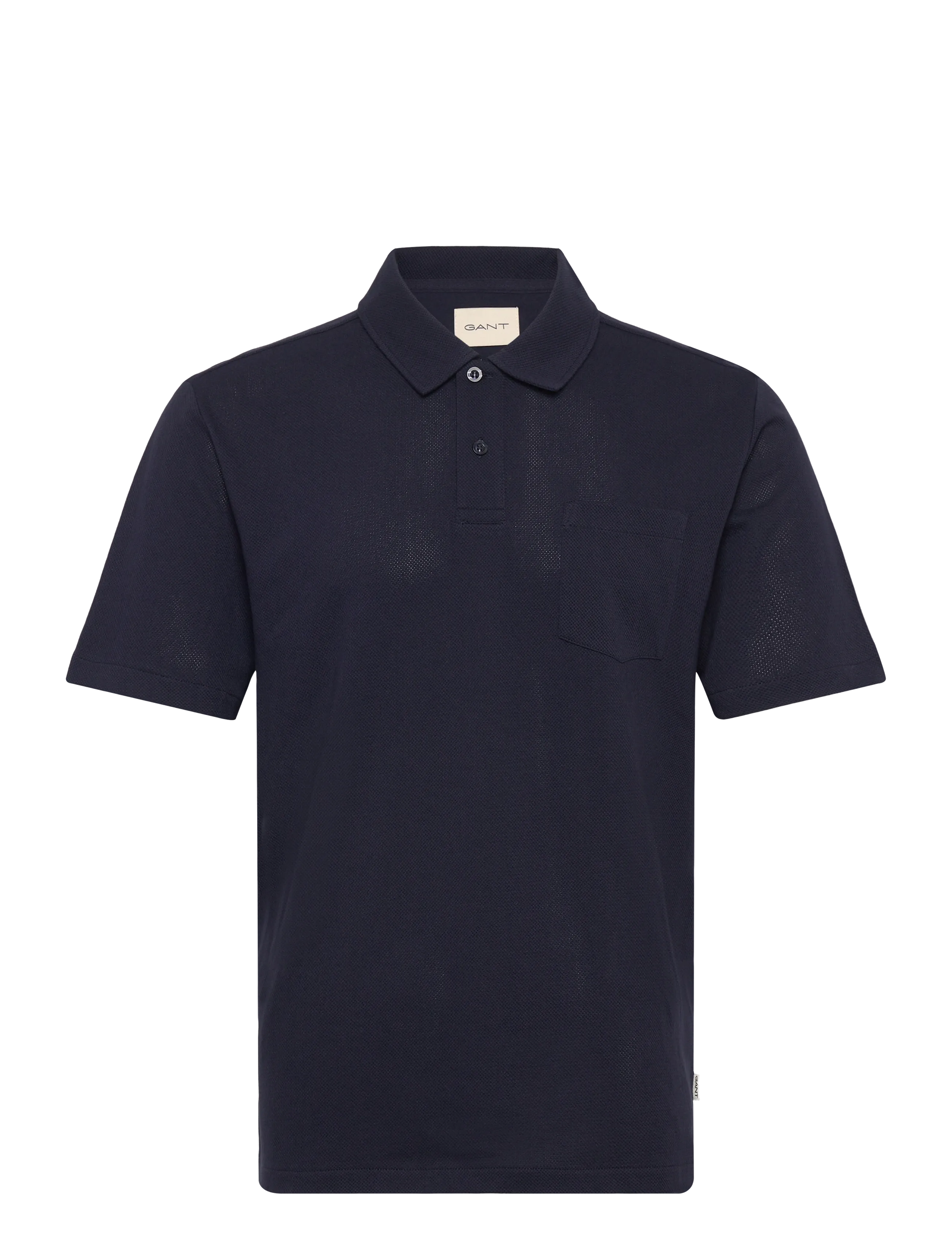 GANT Texture Ss Polo Navy - XL - Herren