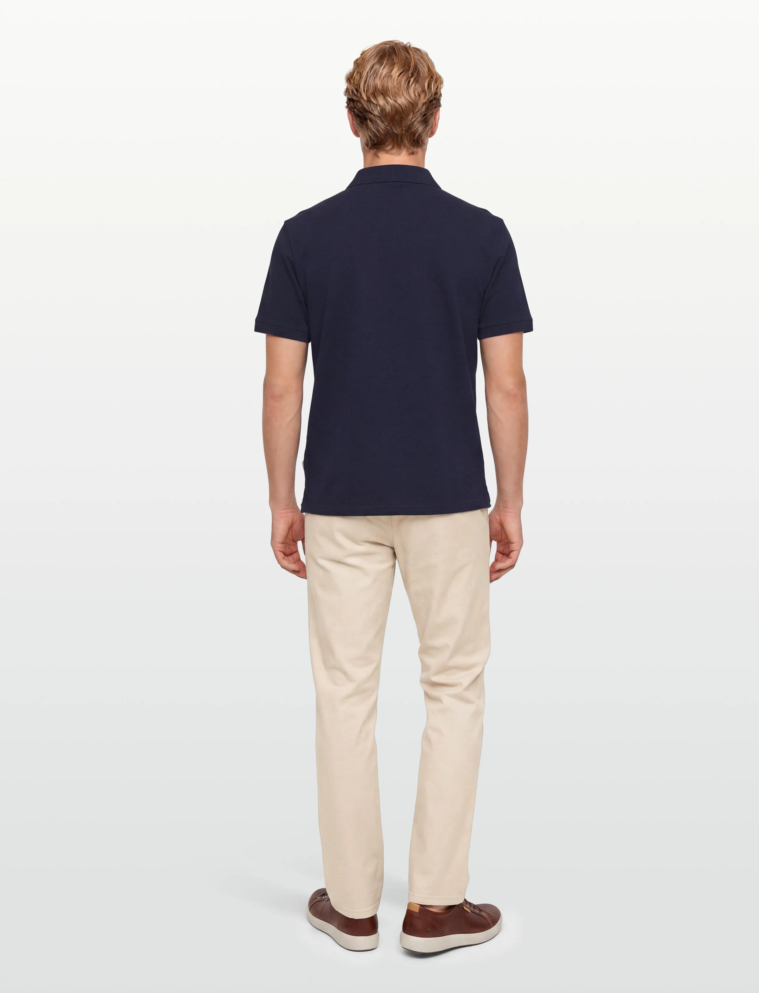Gant - TEXTURE SS POLO - kortärmade pikéer - evening blue - 4