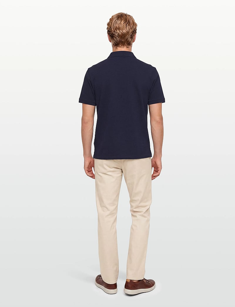 Gant - TEXTURE SS POLO - kortärmade pikéer - evening blue - 4