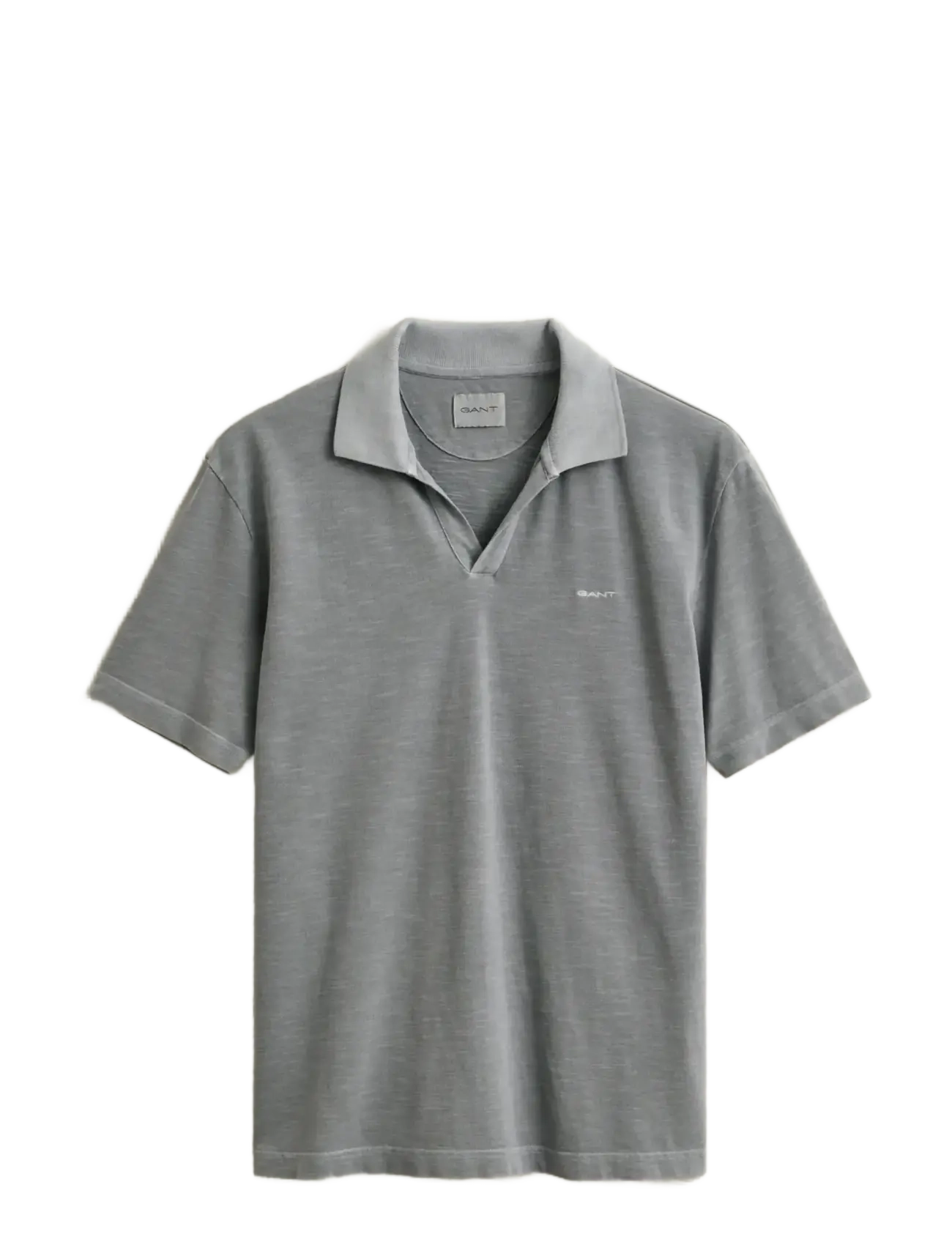Gant - WASHED SLUB SS POLO - ceramic grey - 1