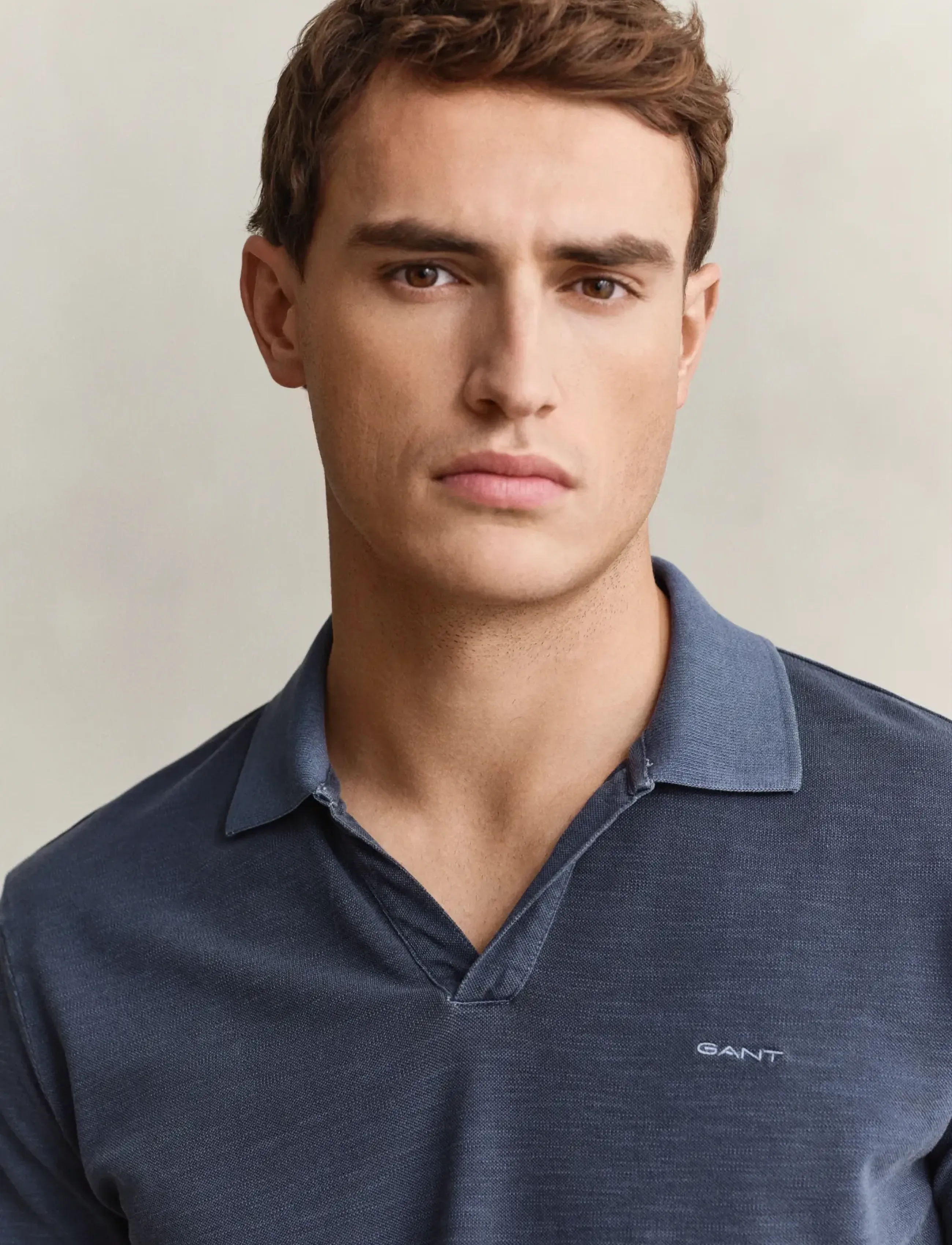 Gant - WASHED SLUB SS POLO - gestrickte polohemden - evening blue - 3