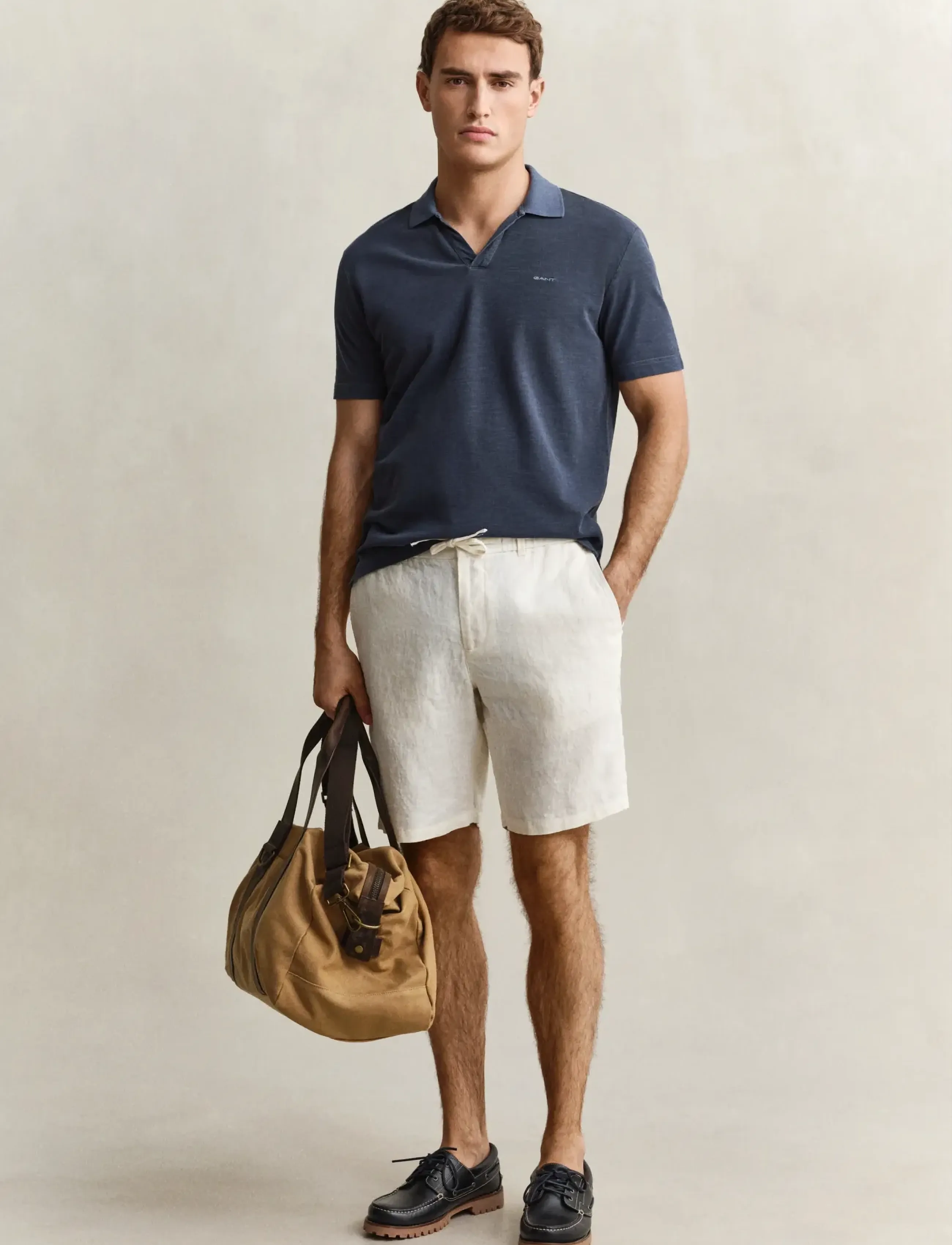 Gant - WASHED SLUB SS POLO - gestrickte polohemden - evening blue - 4