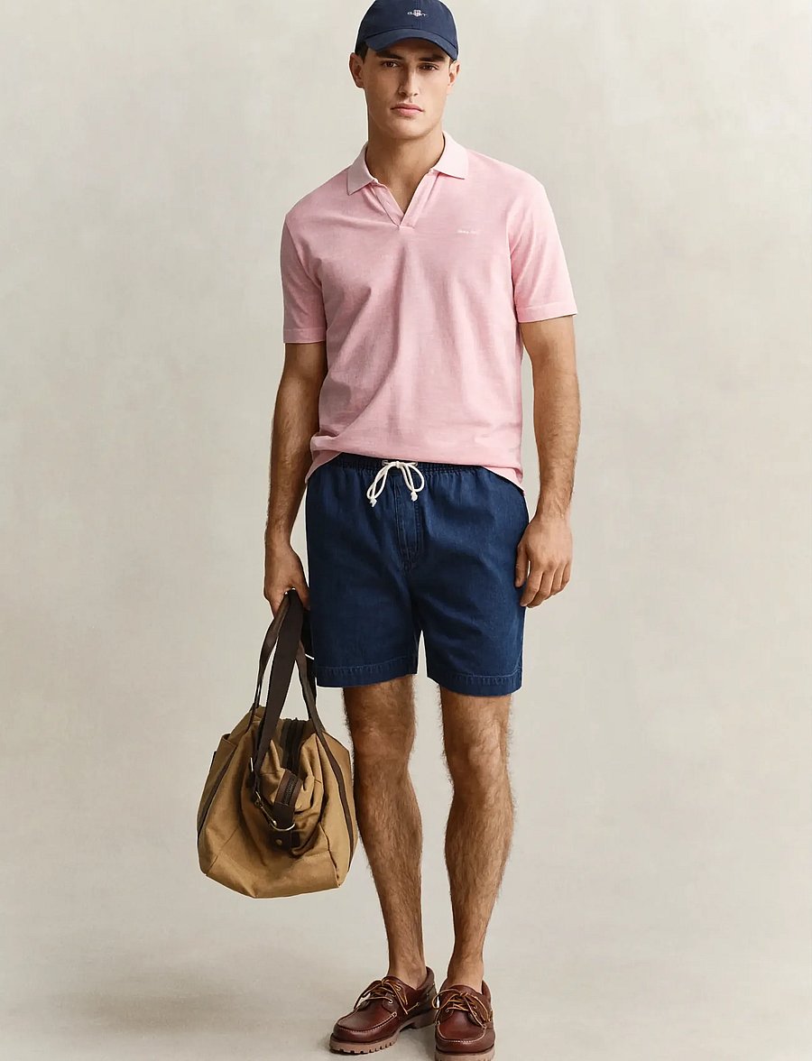 Gant - WASHED SLUB SS POLO - gestrickte polohemden - washed pink - 4