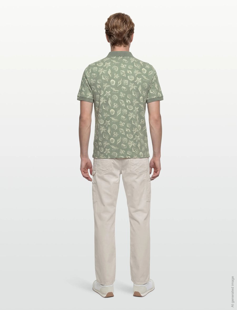 Gant - AOP SS POLO - kurzärmelig - ceramic grey - 4