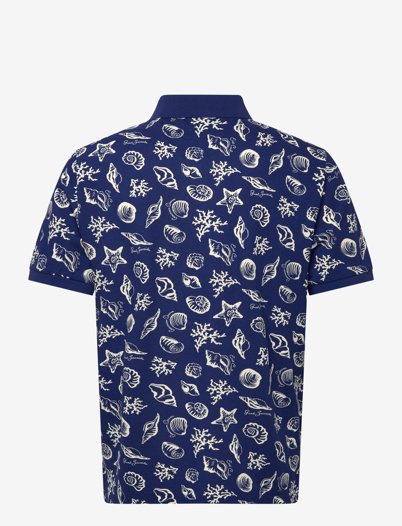 Gant - AOP SS POLO - kortærmede poloer - rich navy - 2