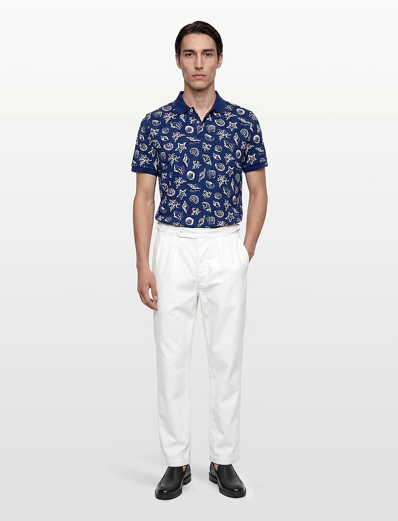 Gant - AOP SS POLO - kurzärmelig - rich navy - 0