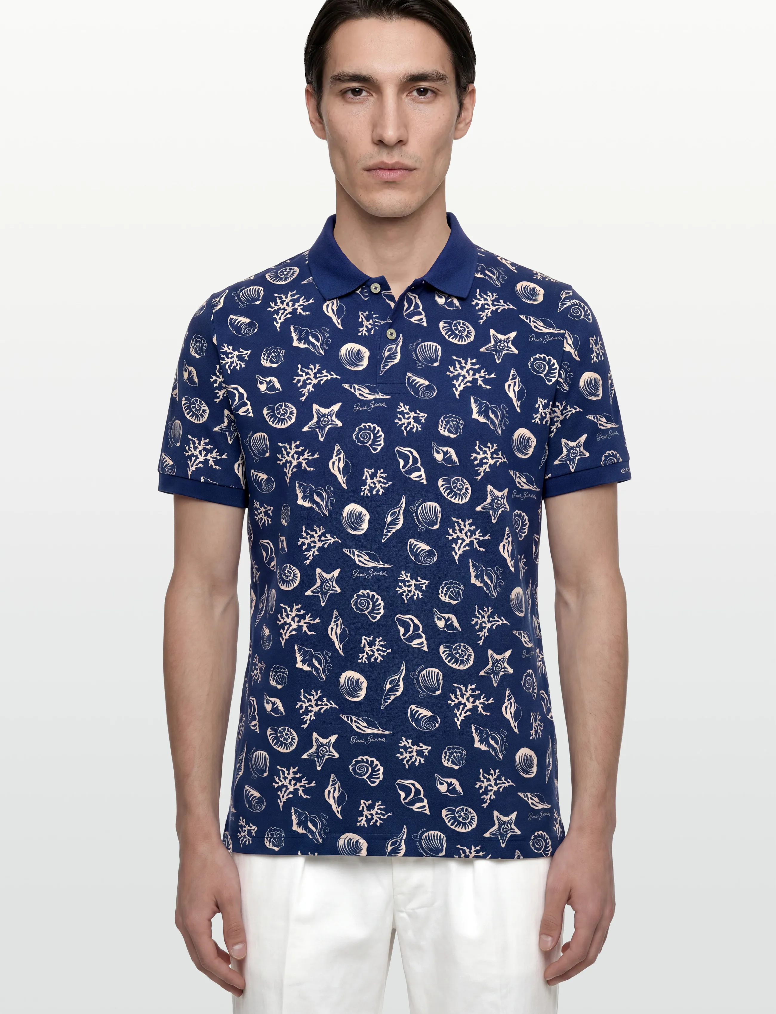 Gant - AOP SS POLO - lühikeste varrukatega polod - rich navy - 3