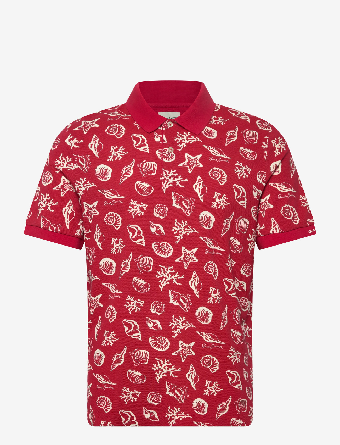 Gant - AOP SS POLO - kortermede - rose red - 1