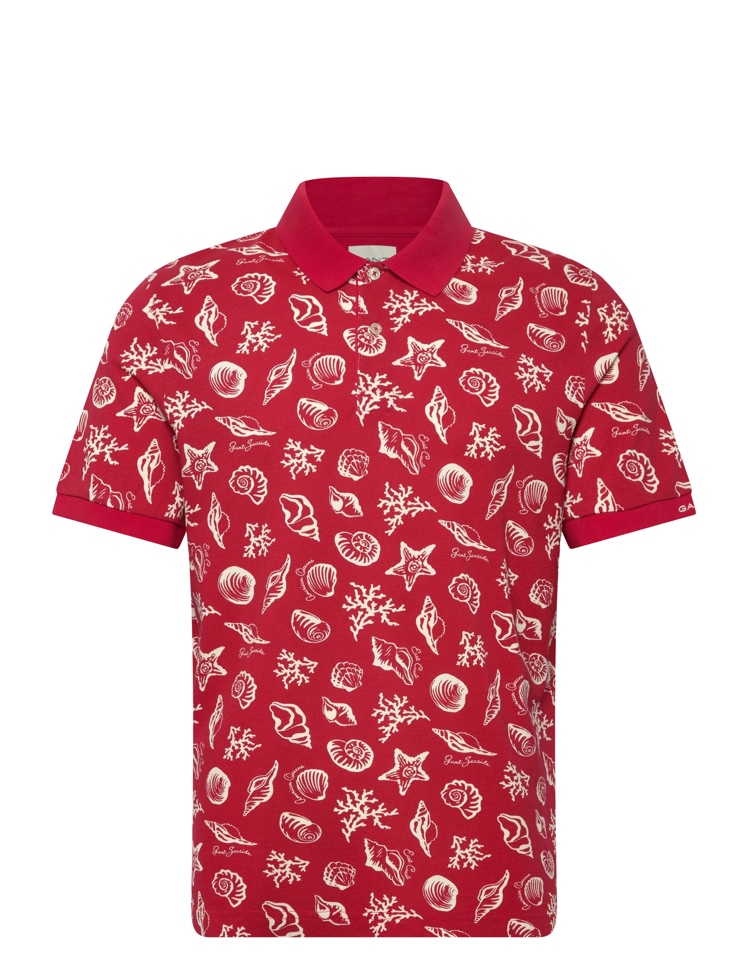 GANT AOP SS POLO - Koszulki Polo - ROSE RED / red