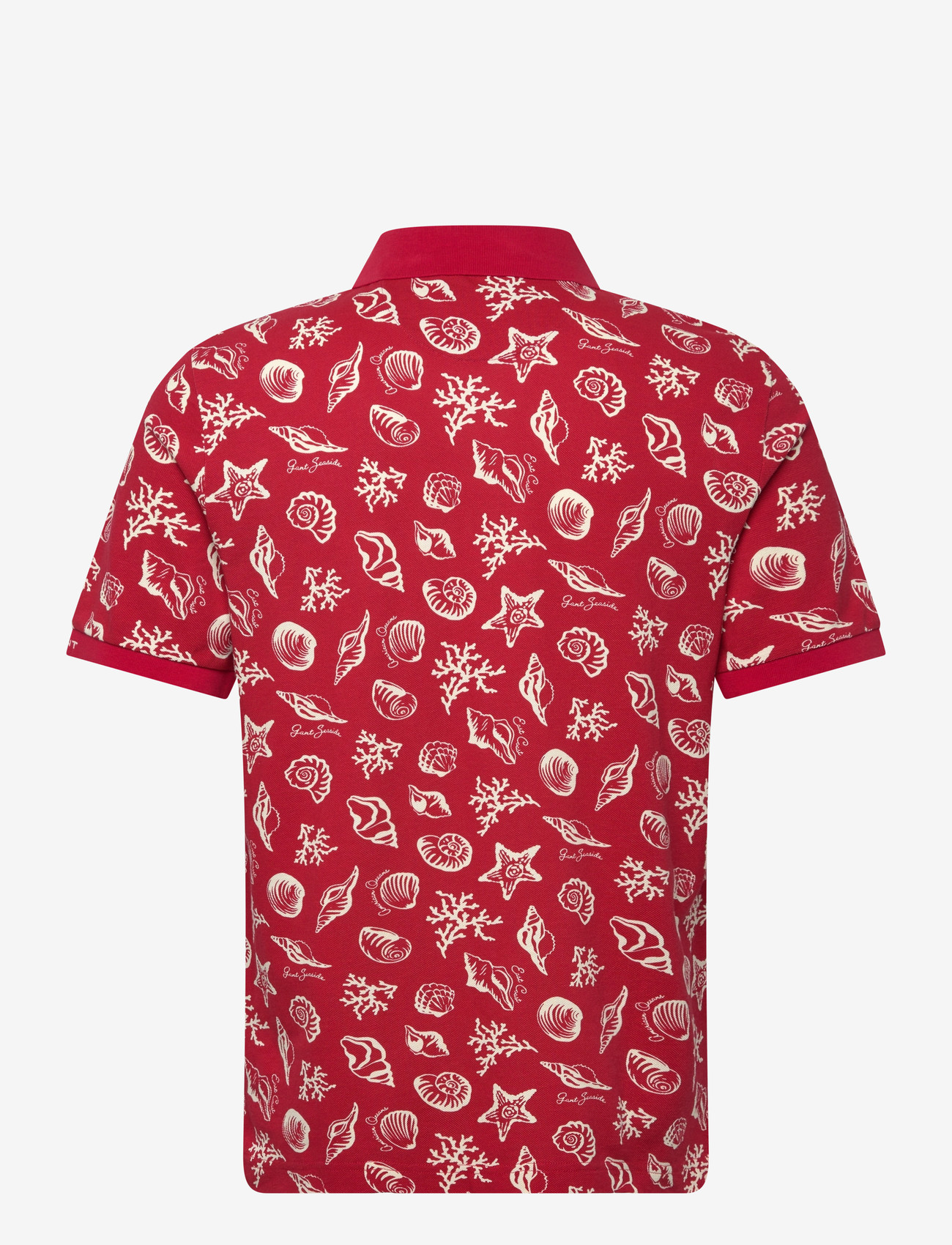 Gant - AOP SS POLO - kortermede - rose red - 2