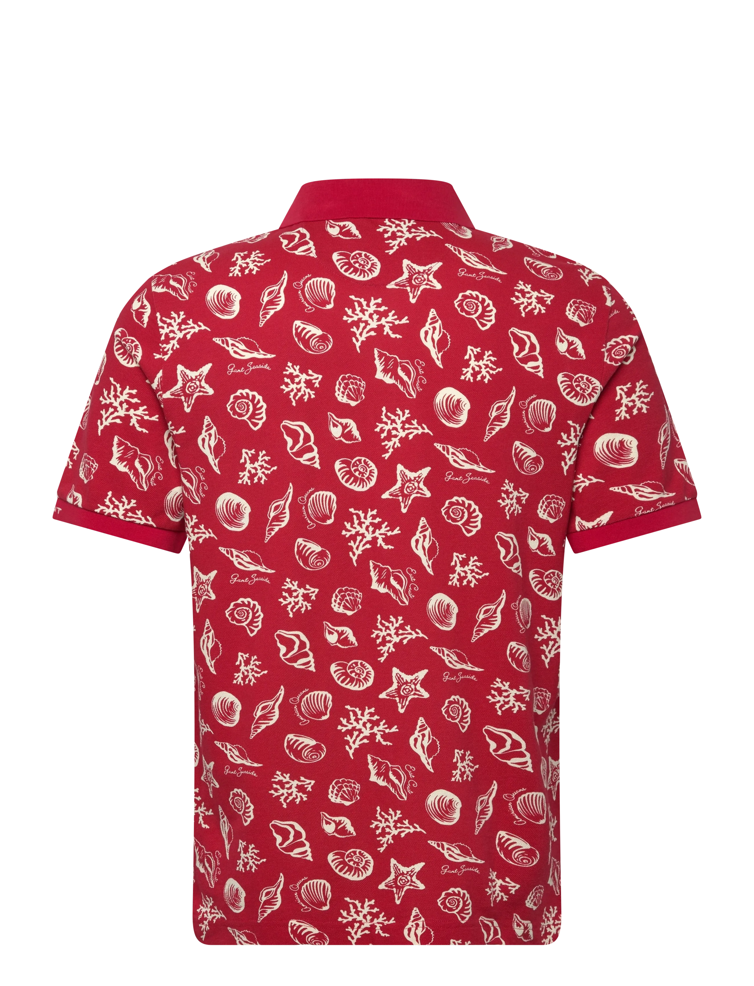 Gant - AOP SS POLO - kortärmade pikéer - rose red - 2