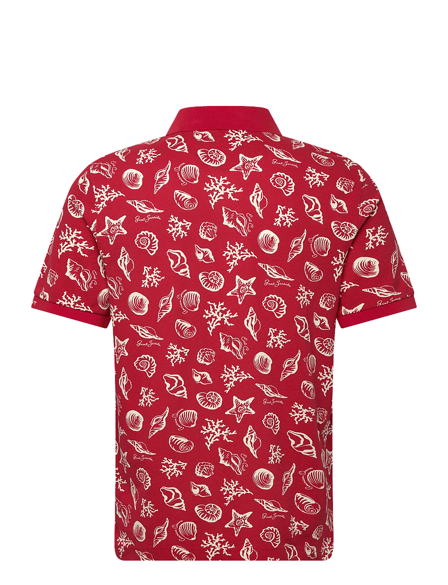 Gant - AOP SS POLO - kurzärmelig - rose red - 2