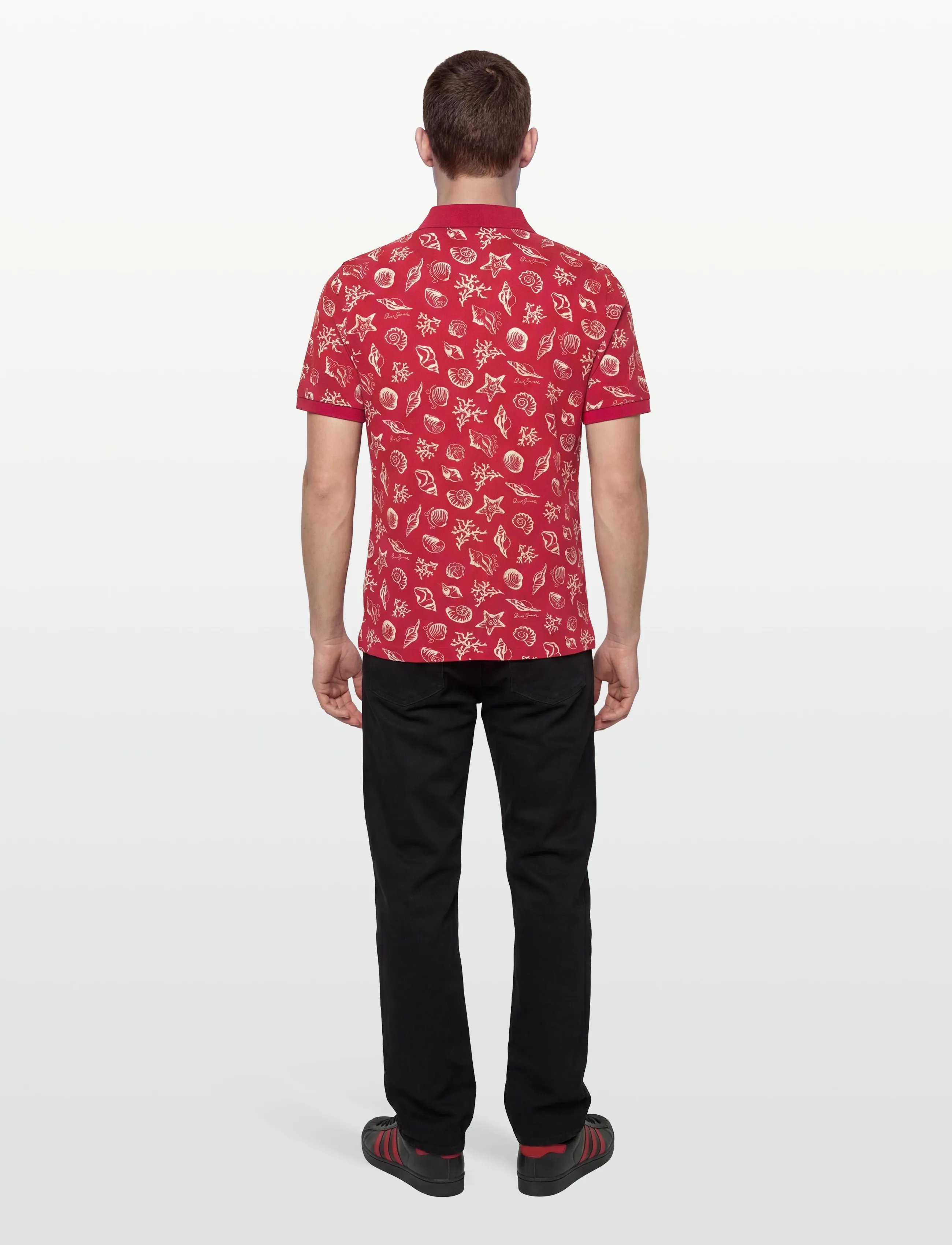 Gant - AOP SS POLO - kortärmade pikéer - rose red - 4