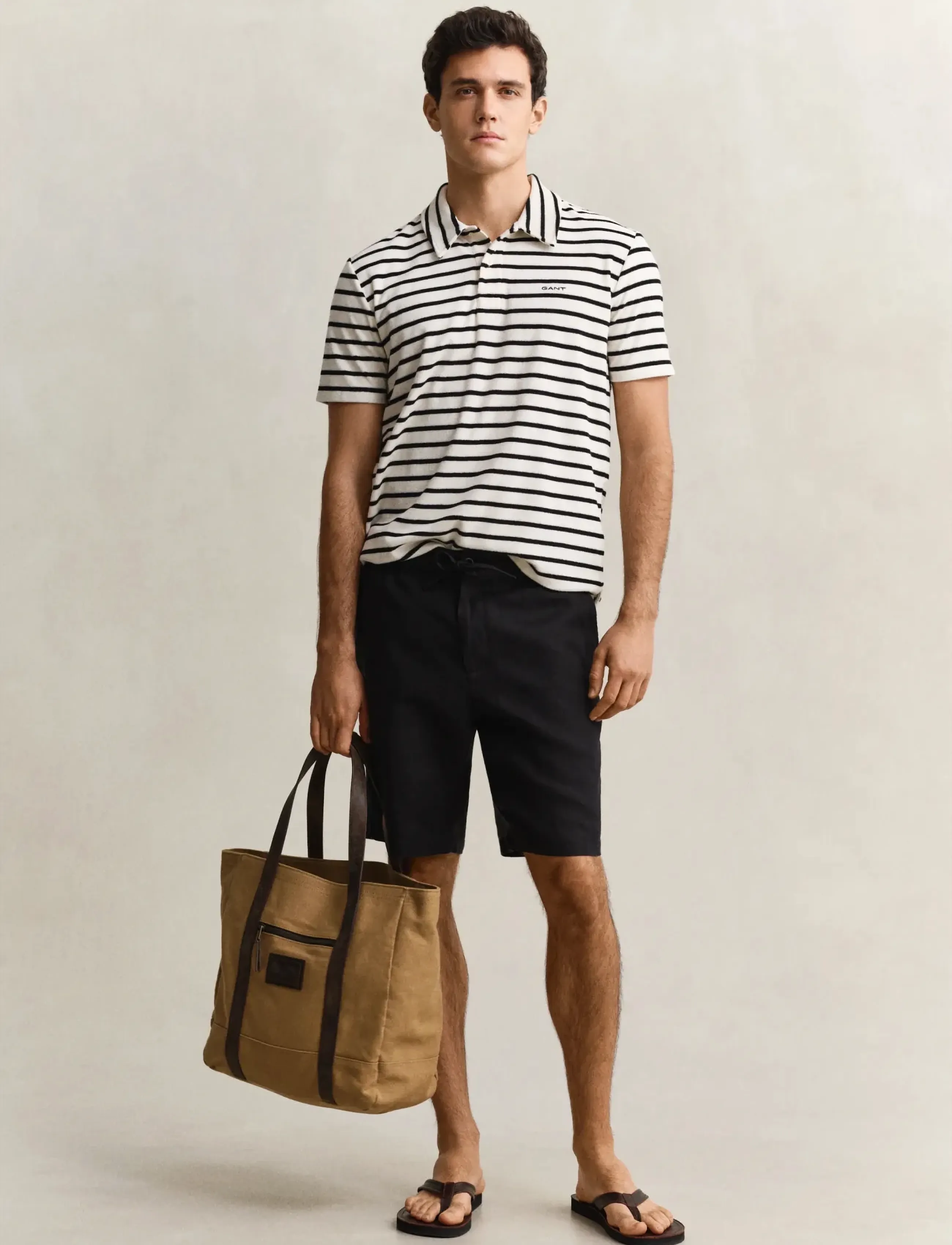 Gant - TOWELLING SS POLO - lühikeste varrukatega polod - creamed white - 3