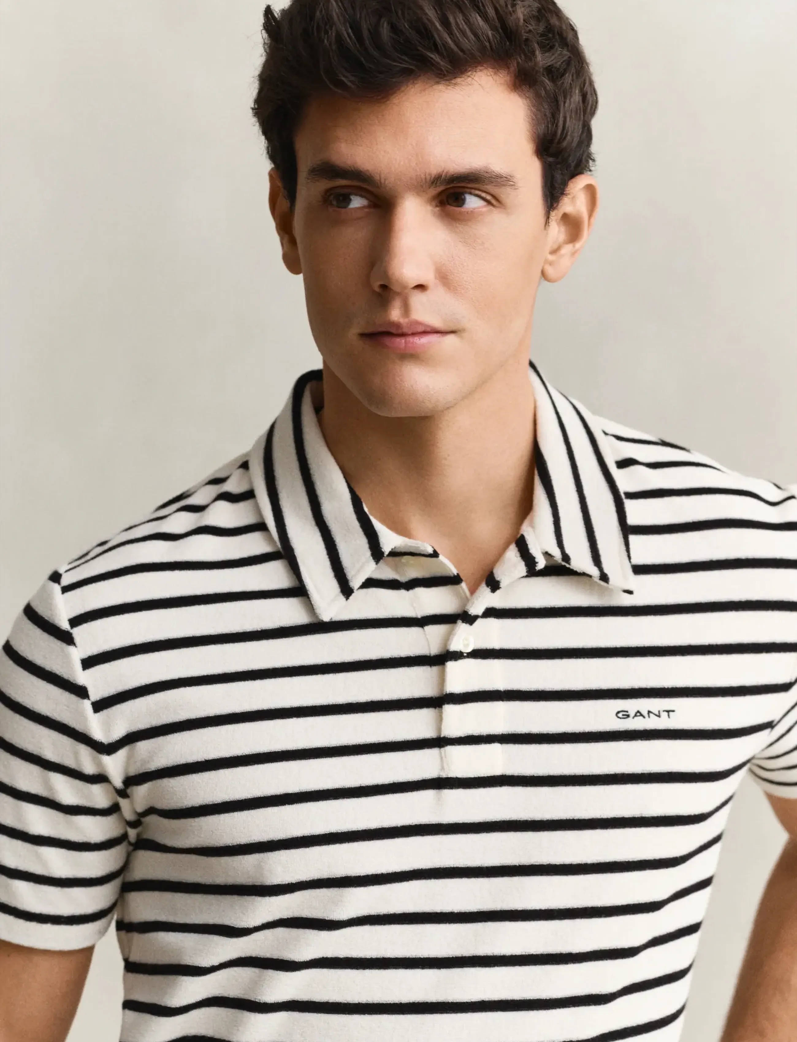 Gant - TOWELLING SS POLO - lühikeste varrukatega polod - creamed white - 4