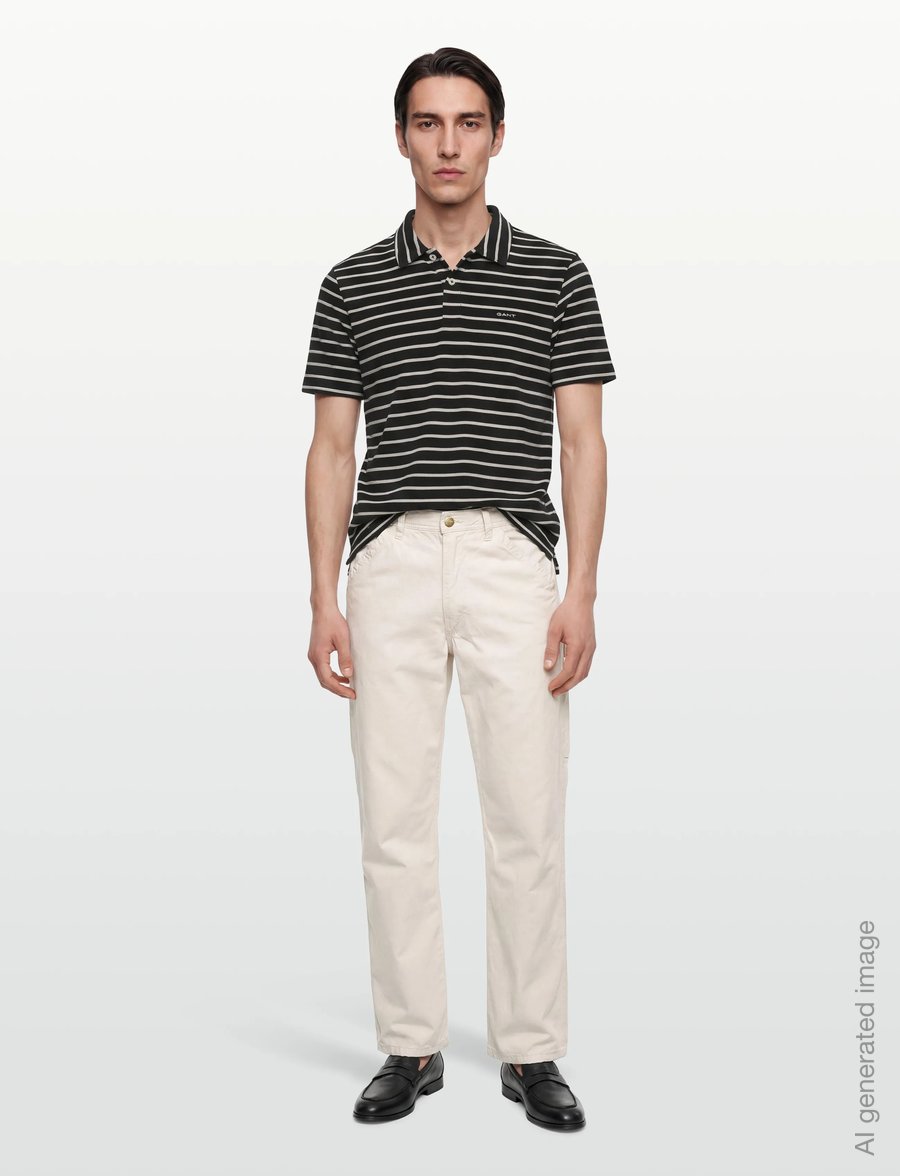Gant - TOWELLING SS POLO - short-sleeved polos - ebony black - 0
