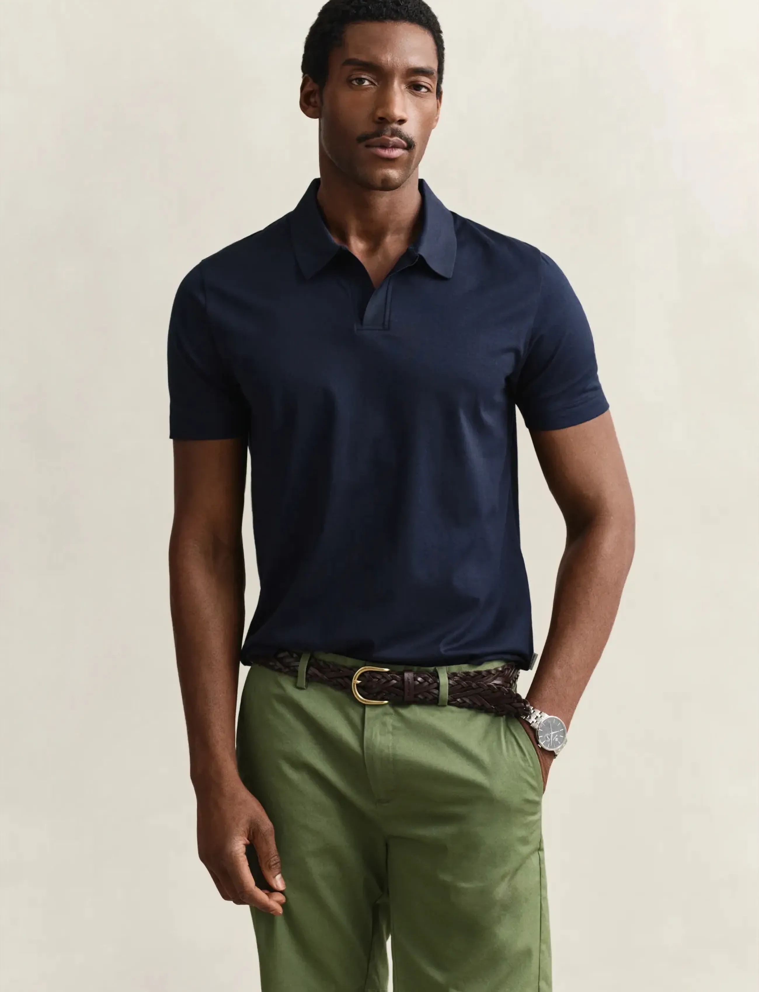 GANT PIMA SS POLO - Vaatteet - EVENING BLUE / navy