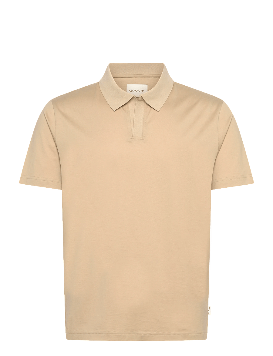 Gant - PIMA SS POLO - kortärmade pikéer - oat beige - 1