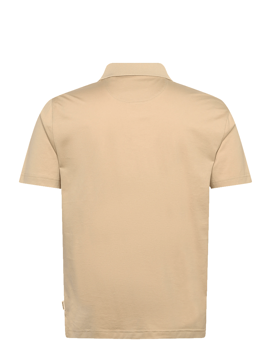 Gant - PIMA SS POLO - kortärmade pikéer - oat beige - 2