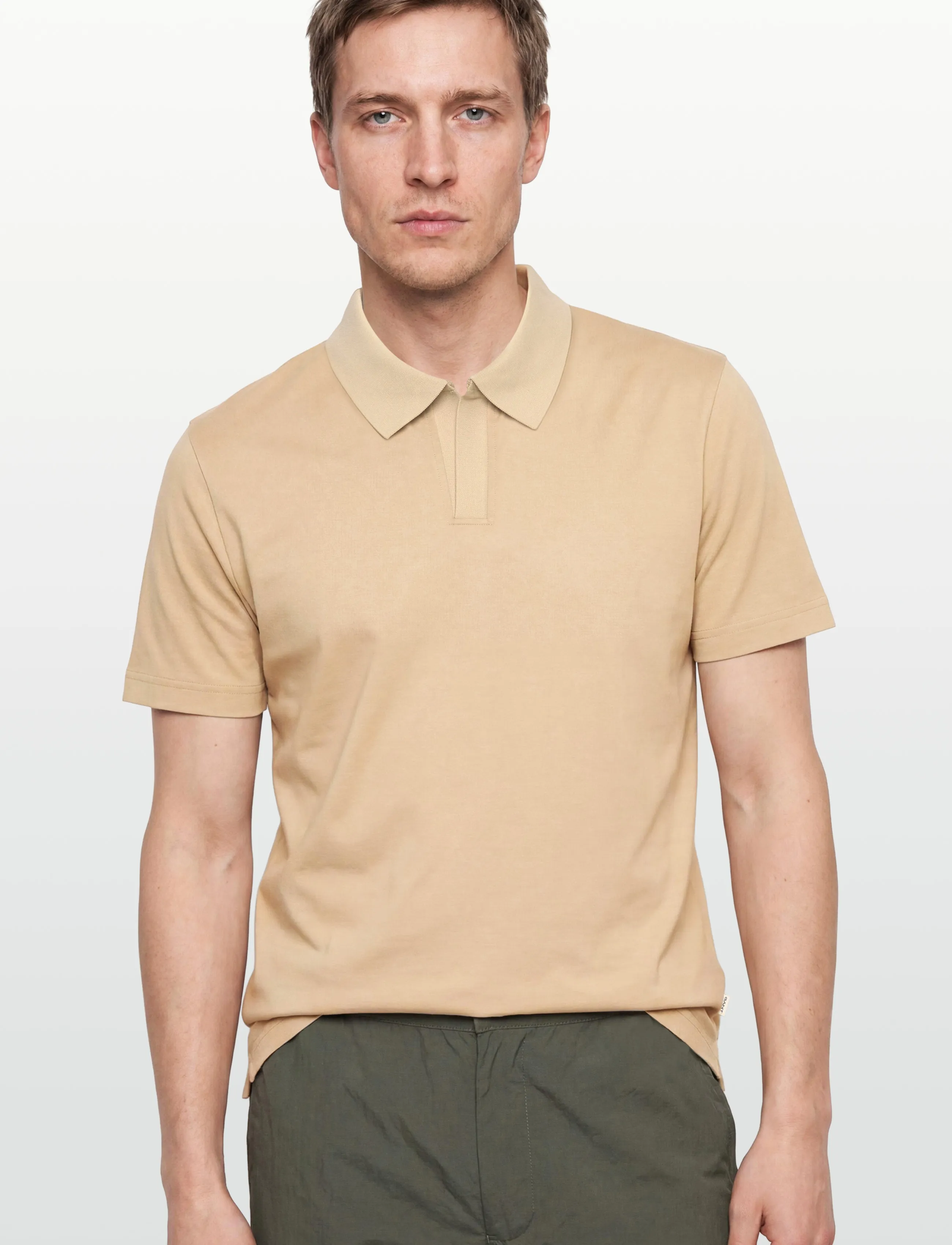 Gant - PIMA SS POLO - kortærmede poloer - oat beige - 3