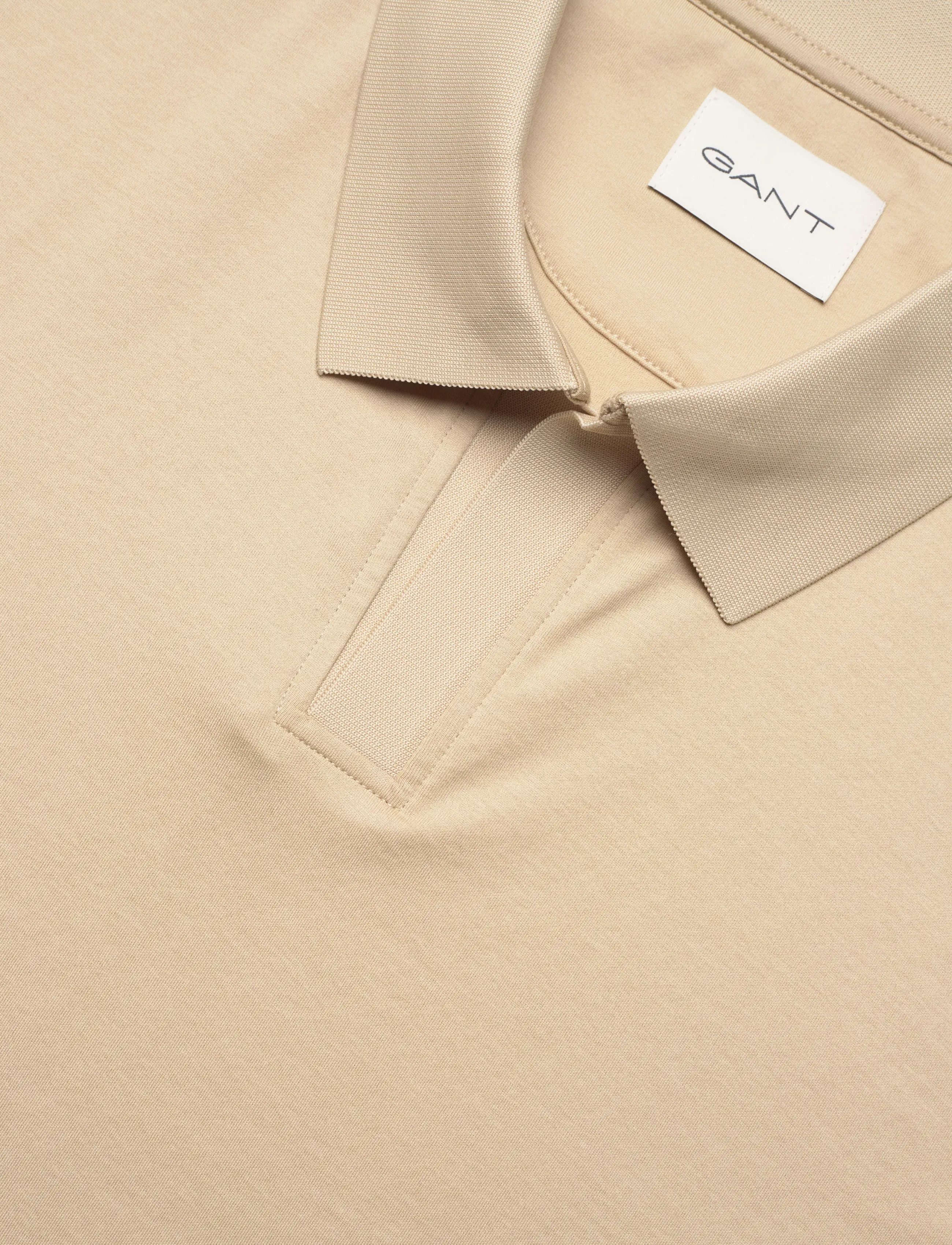 Gant - PIMA SS POLO - kortærmede poloer - oat beige - 5