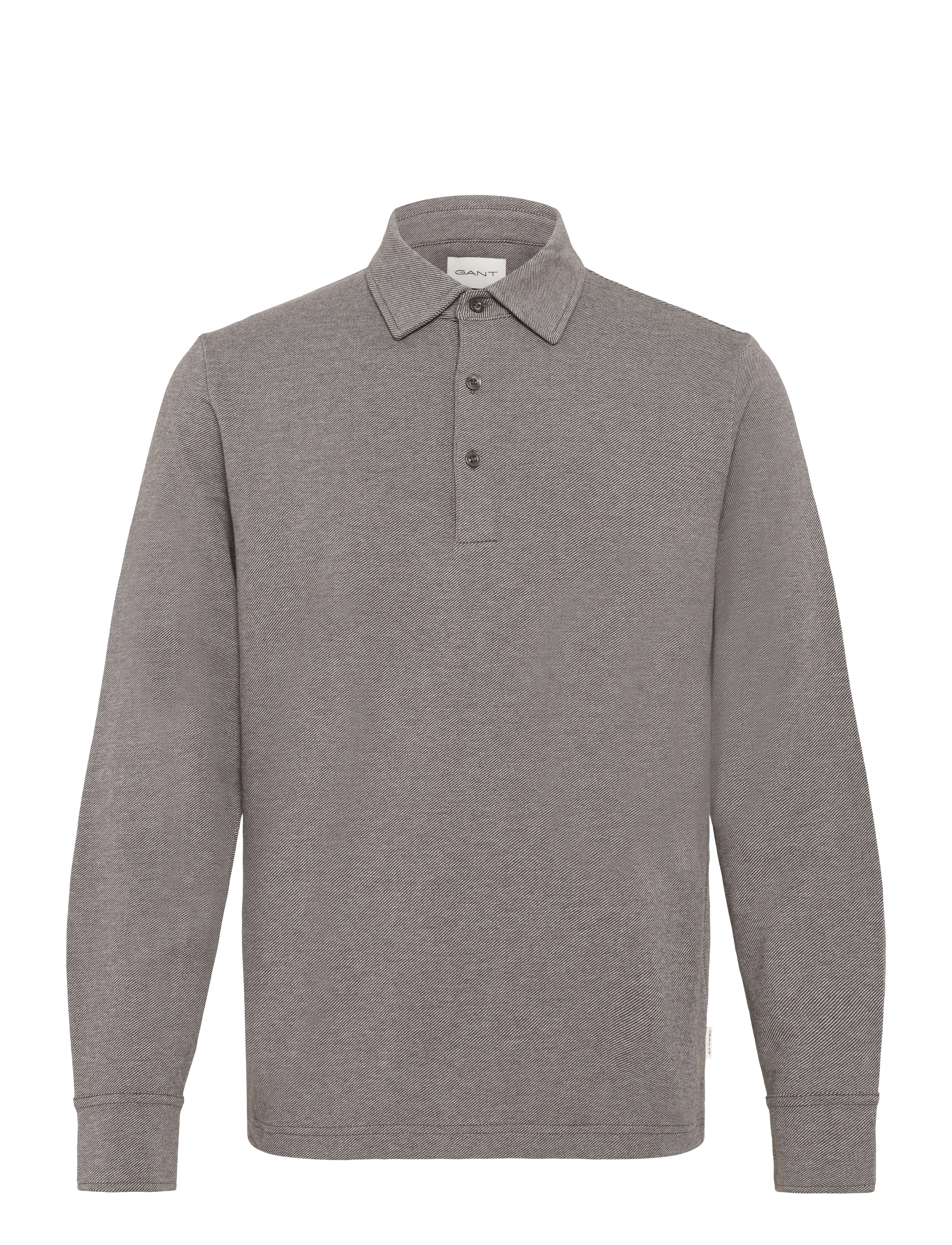 Gant TWILL LS POLO SHIRT - Poloer - BROWN MELANGE / brown