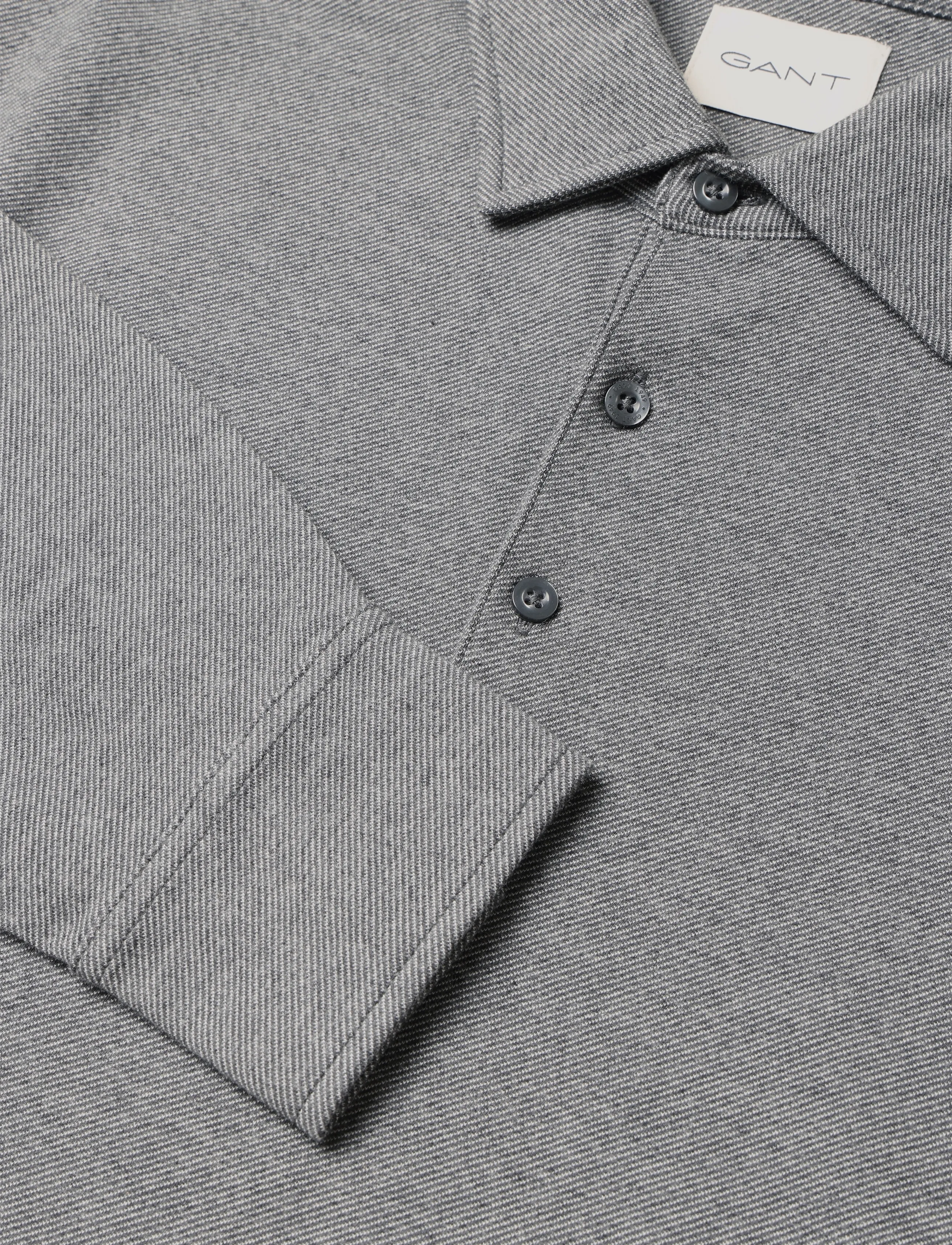 Gant - TWILL LS POLO SHIRT - langærmede poloer - charcoal melange - 2