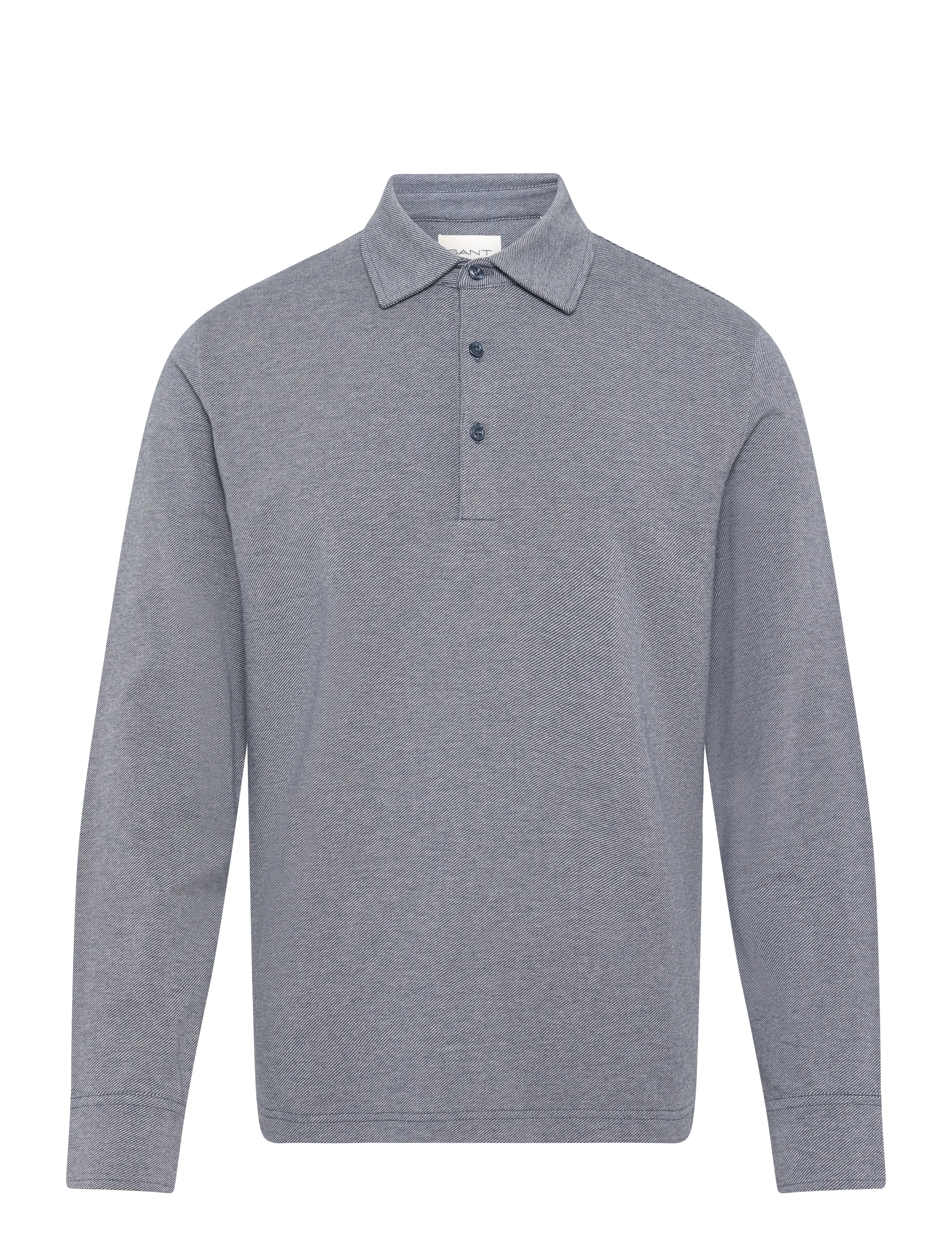 Gant TWILL LS POLO SHIRT - Poloer - DARK INDIGO MELANGE / navy