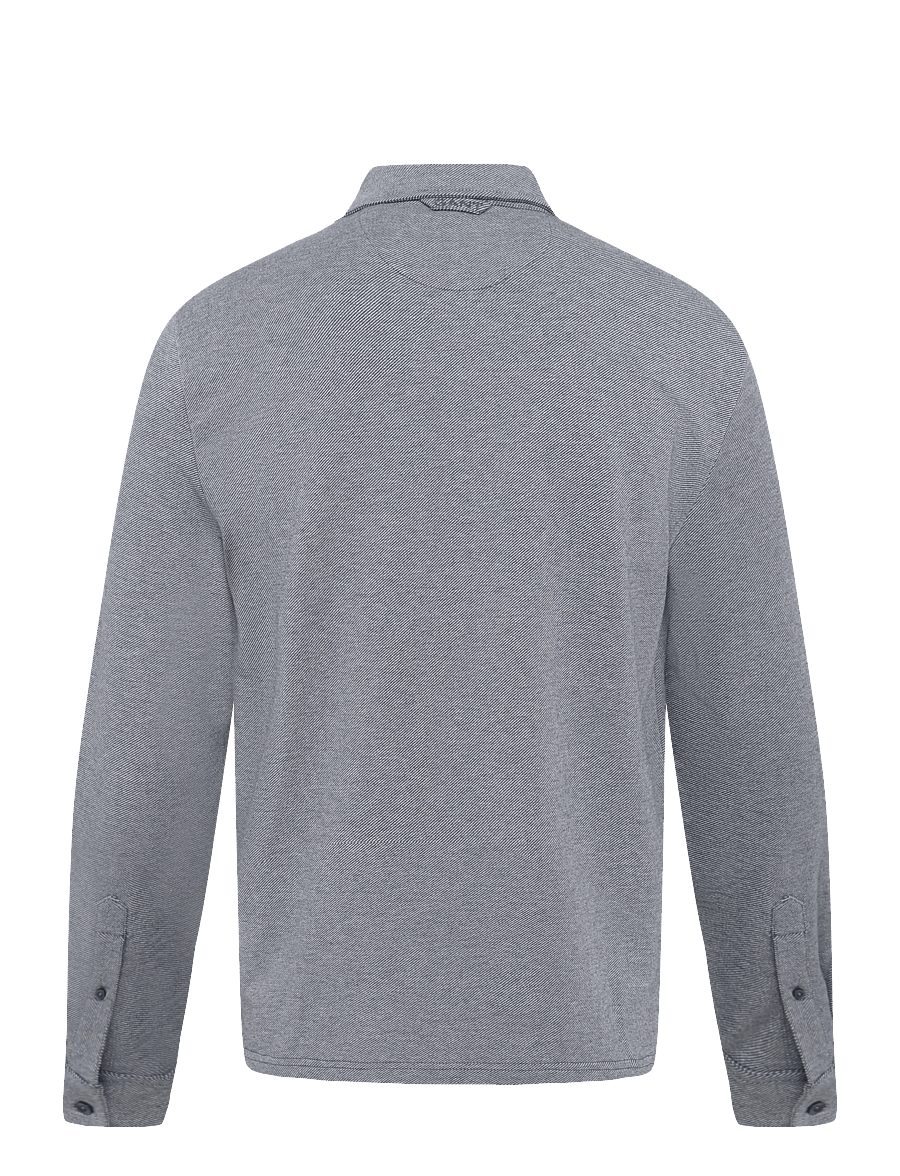 Gant - TWILL LS POLO SHIRT - langærmede poloer - dark indigo melange - 1