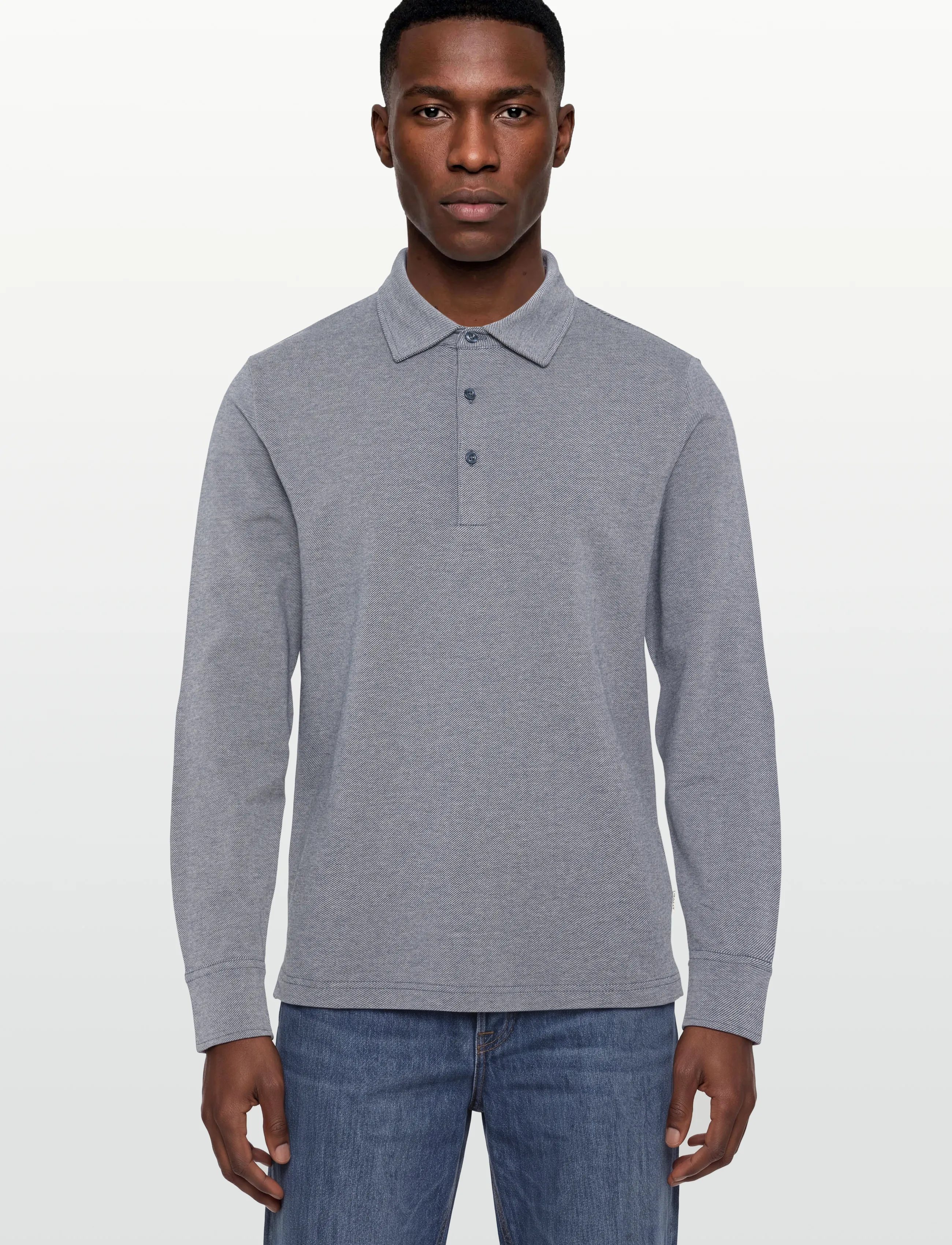 Twill Ls Polo Shirt 2