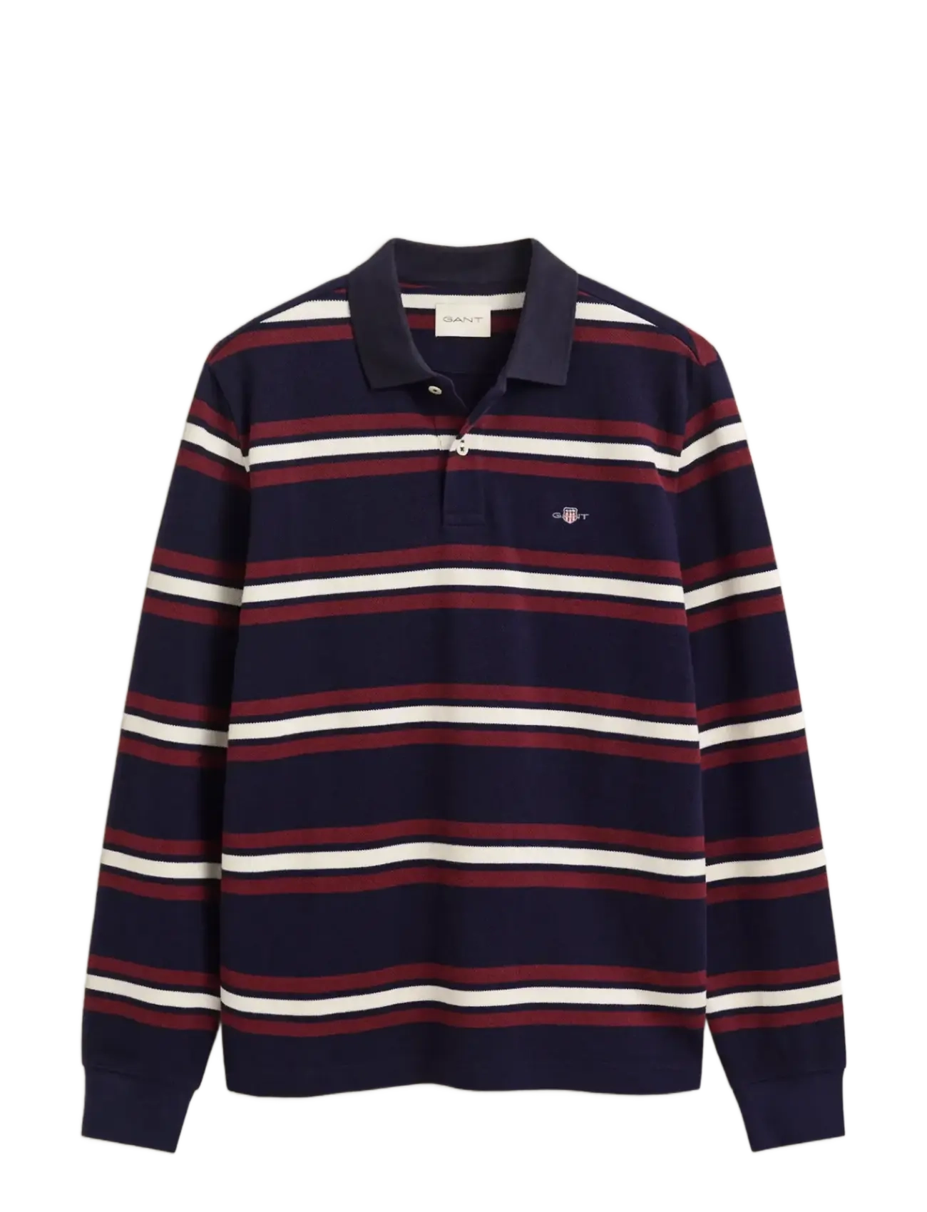 Gant STRIPED LS POLO - Langärmelig - CLASSIC BLUE / navy
