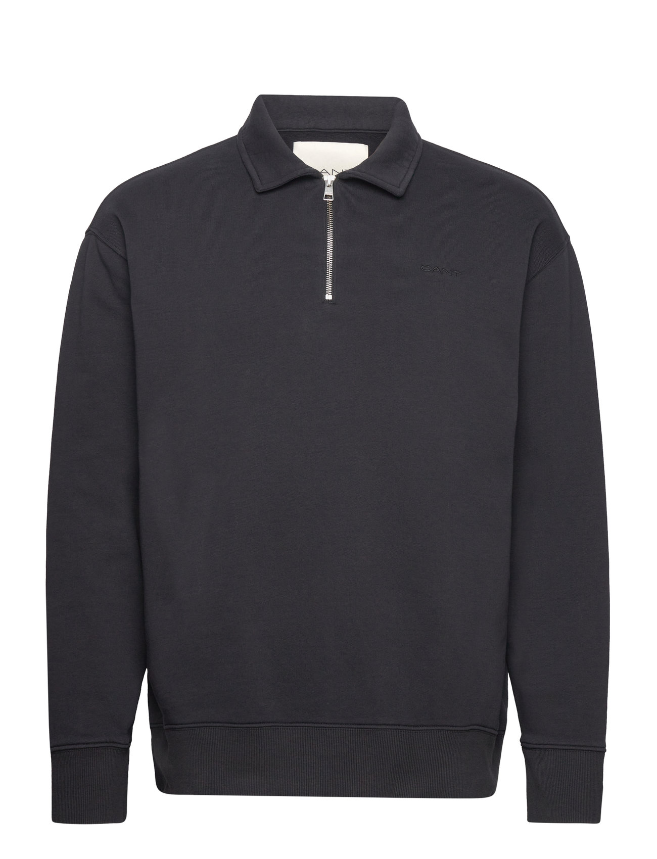 GANT - LOGO HALF ZIP - black - 0