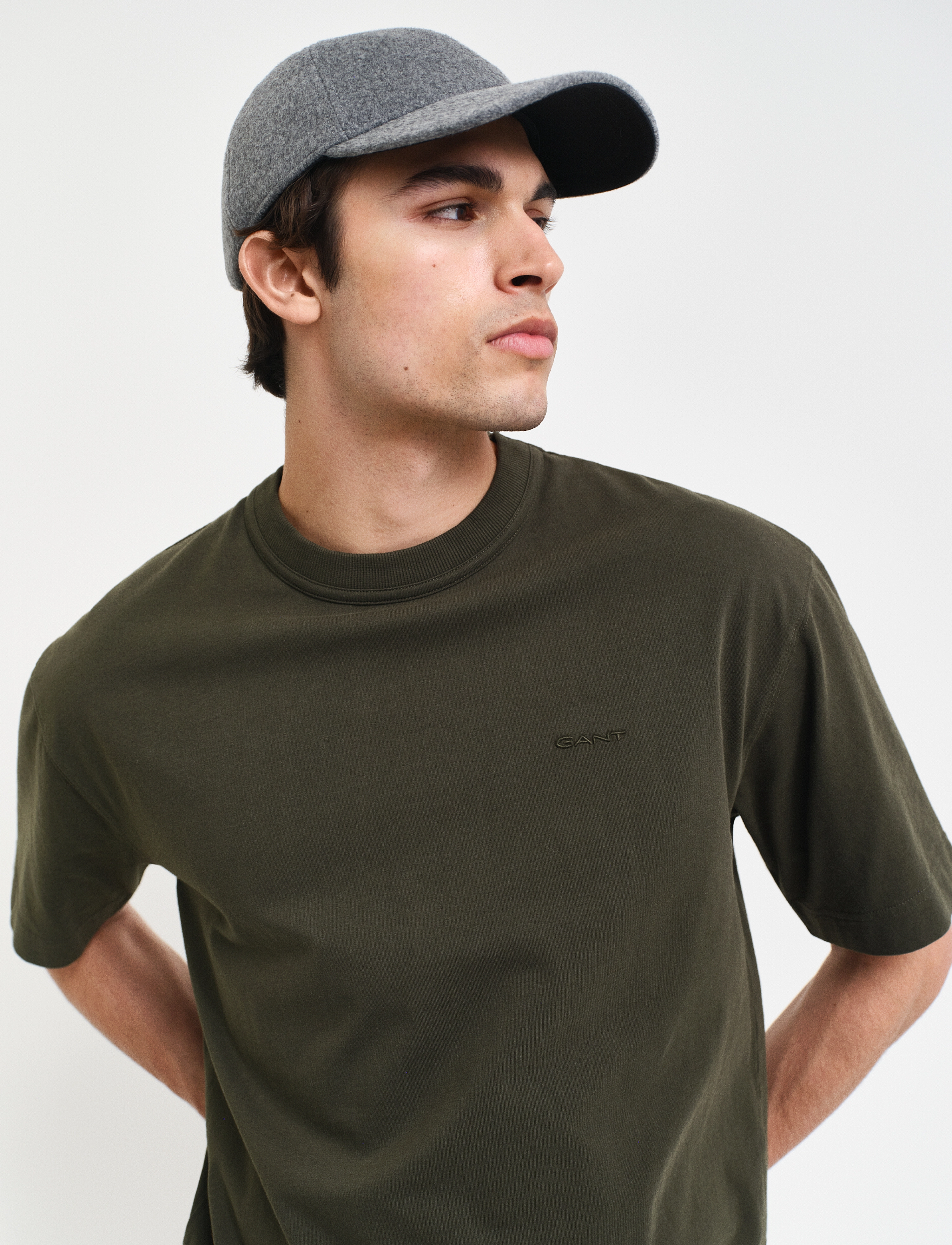 GANT - LOGO SS T-SHIRT - juniper green - 4