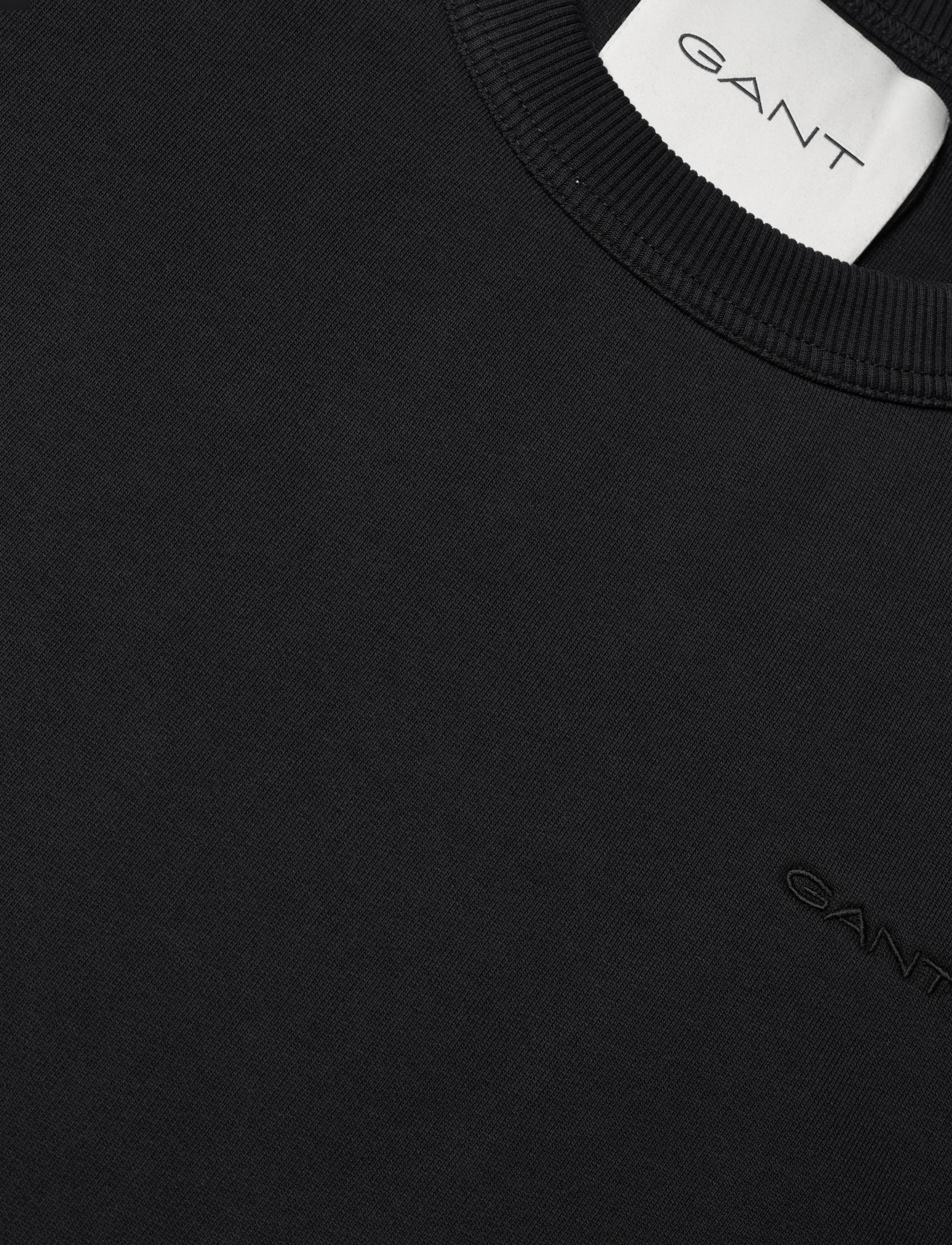 GANT - LOGO C-NECK SWEAT - black - 2
